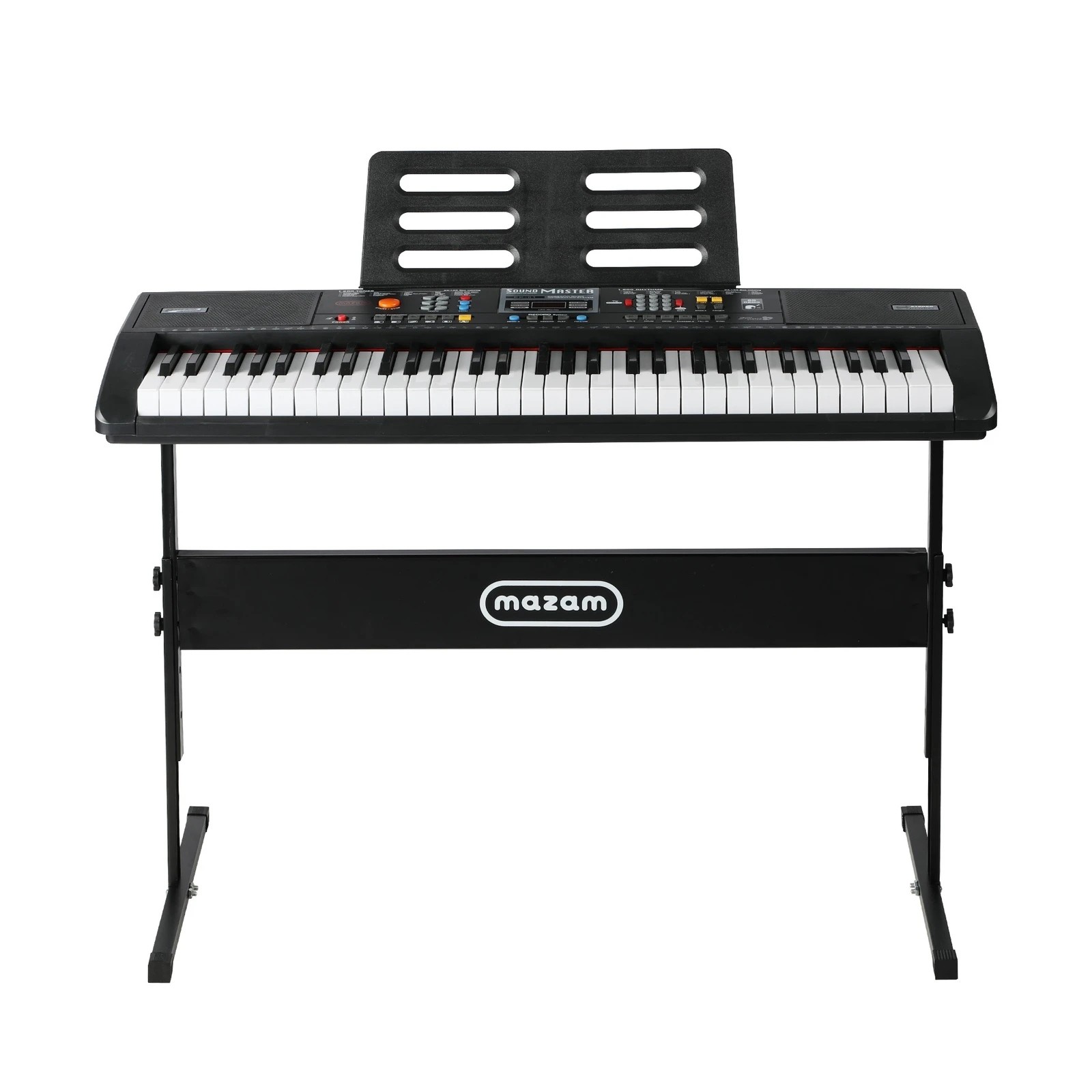 9 Mazam 61 Keys Piano Keyboard Electronic Keyboard with Stand - Black, 9 of 10
