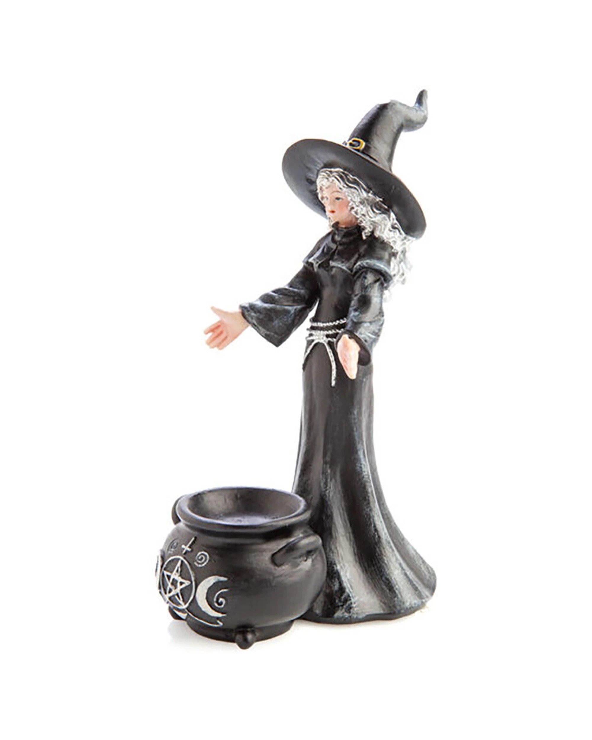 2 MDI Stick Incense Burner Witch Rock Stand Holder - Black, 2 of 2