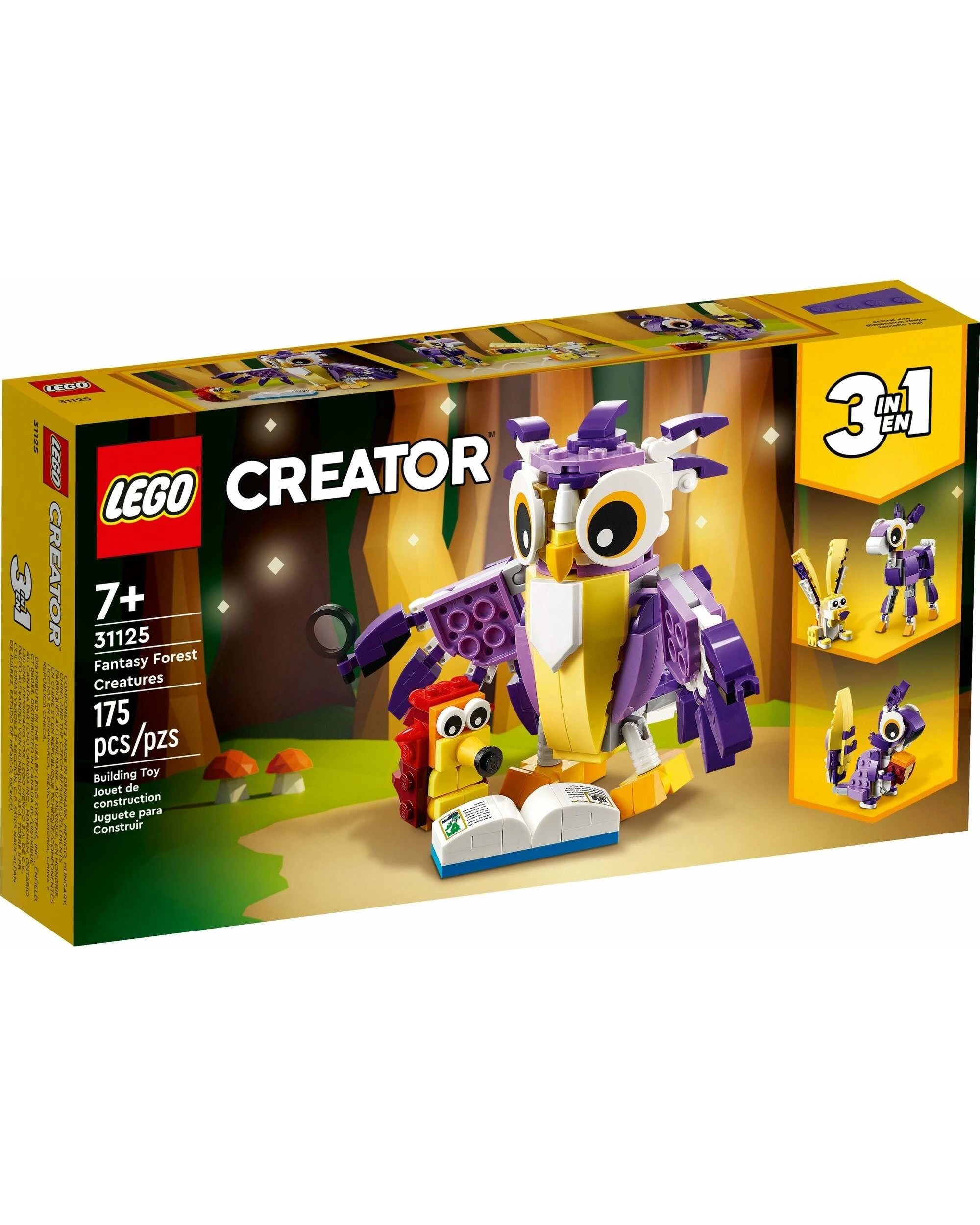 1 LEGO Creator 3-in-1 31125 Fantasy Forest Creatures, 1 of 5
