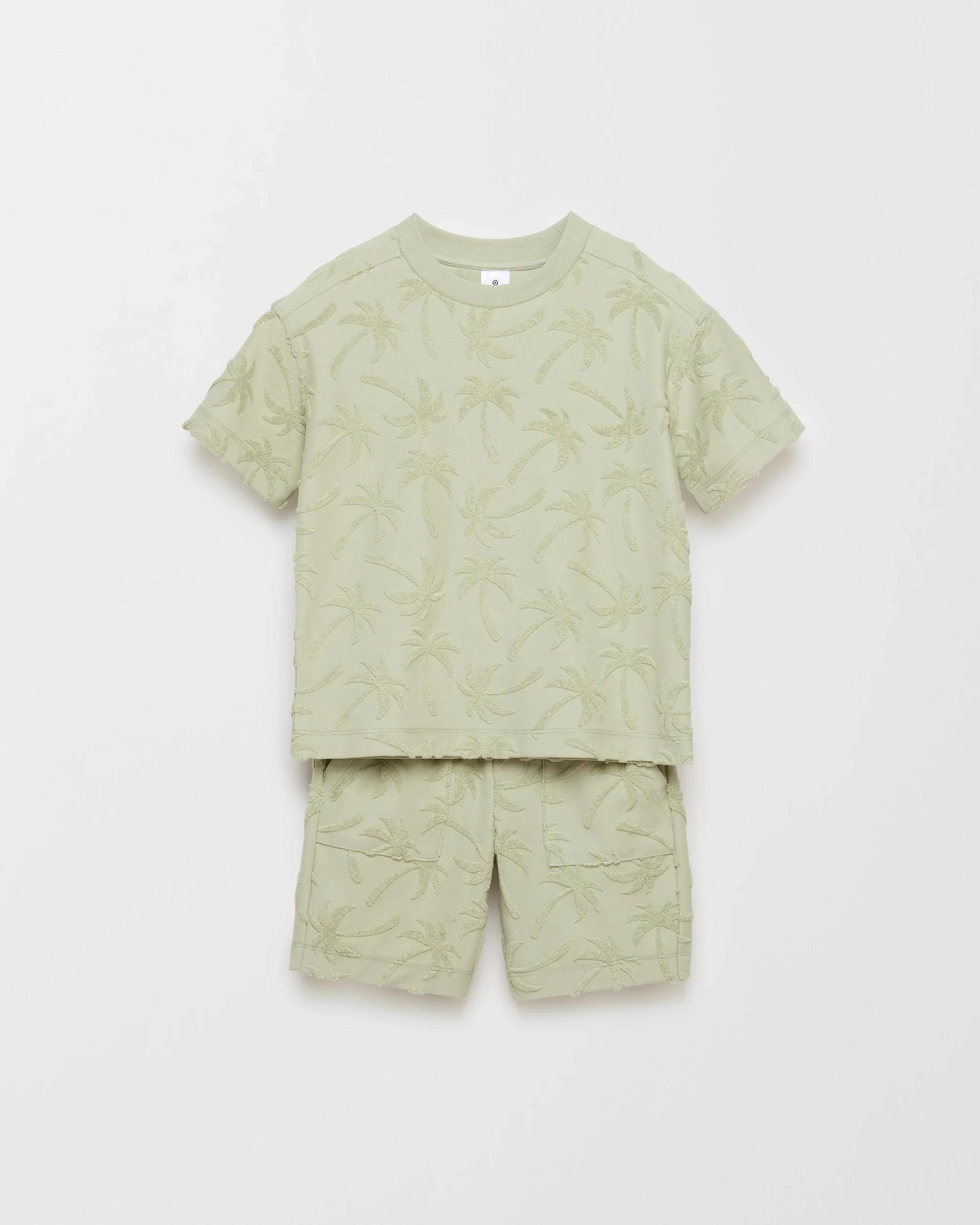 6 Target Australian Cotton Blend T-shirt and Short 2 Piece Set DESERT SAGE, 6 of 7