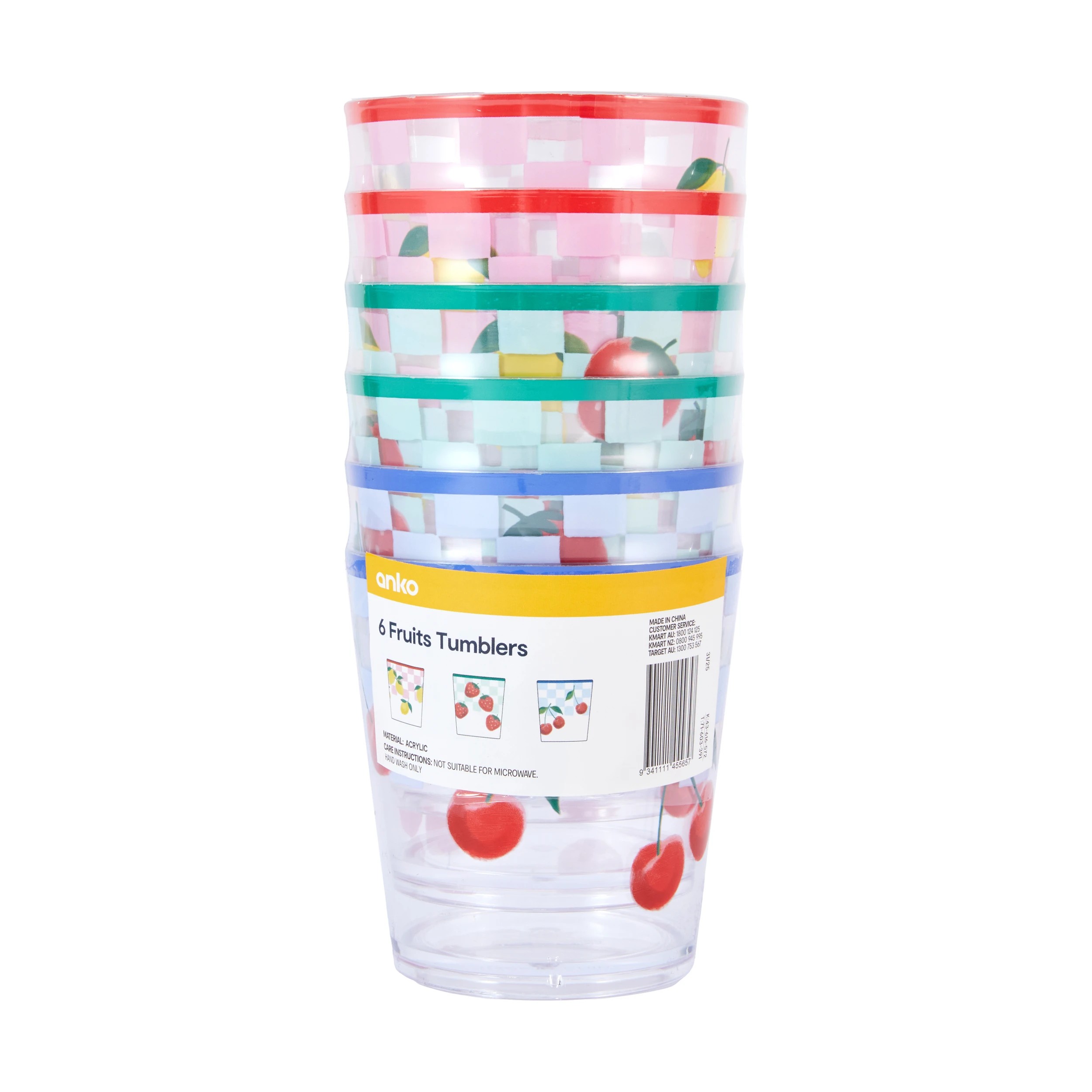 4 6 Fruits Tumblers, 4 of 4
