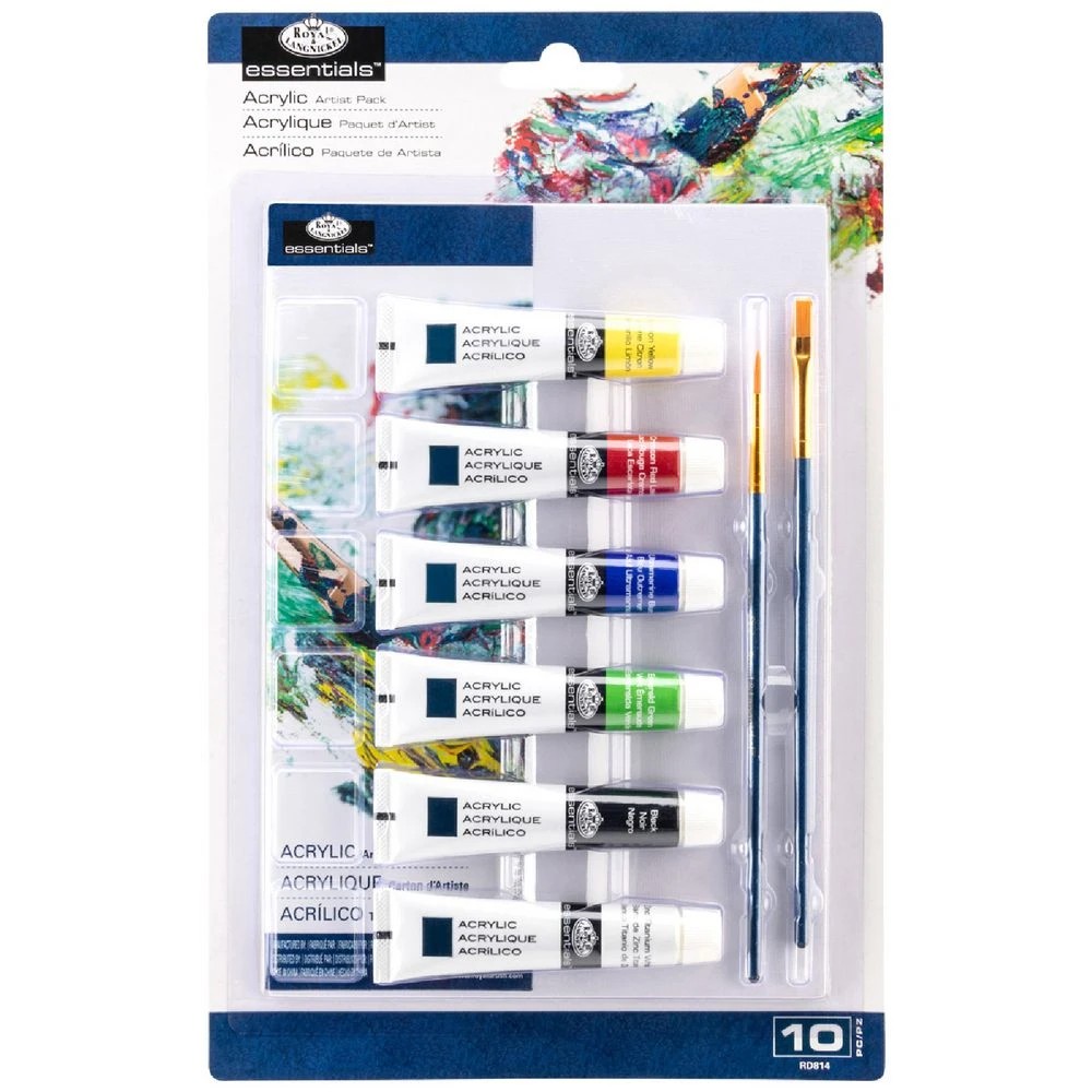 1 Royal & Langnickel Essentials Acrylic Paint Set 10 Piece, 1 of 5