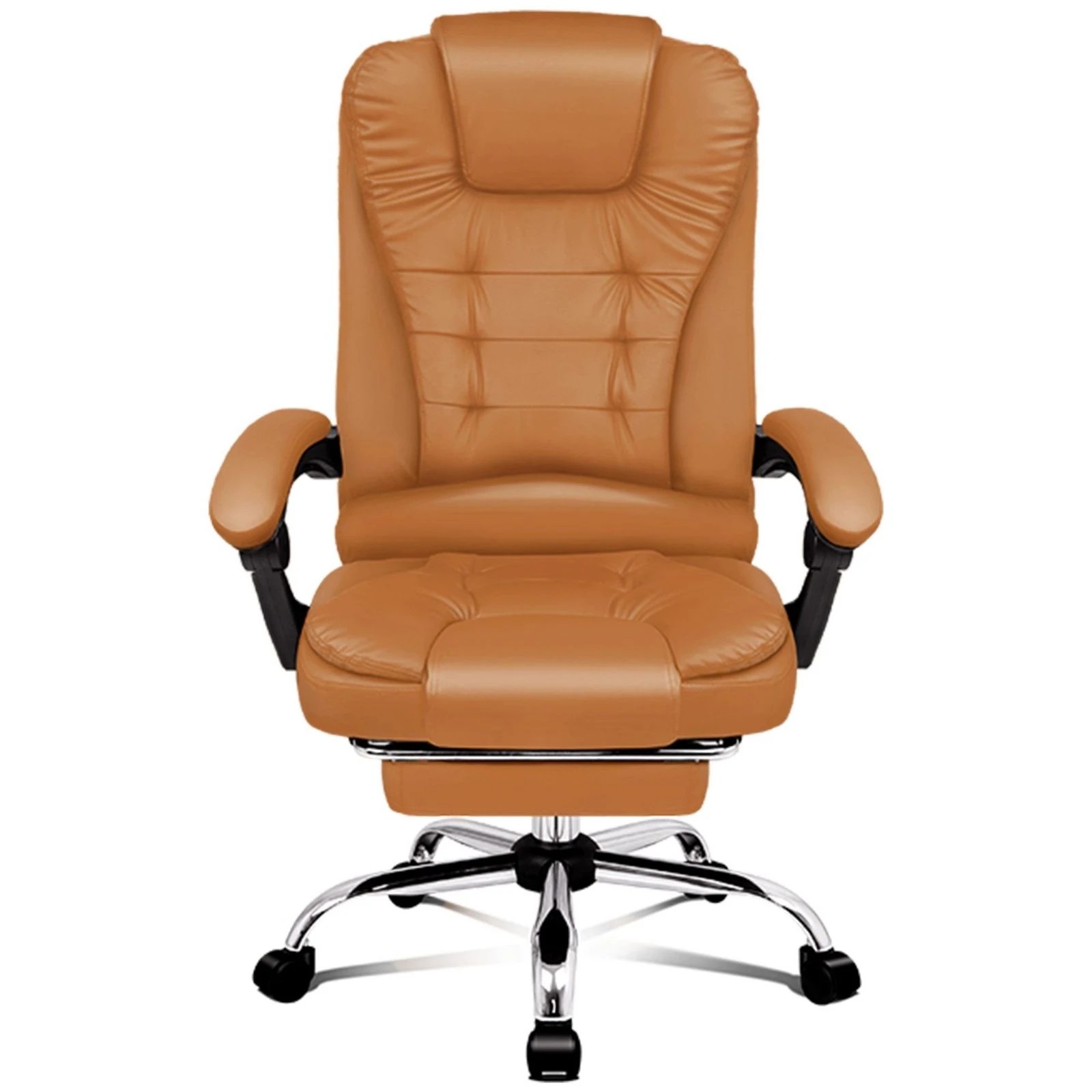 5 Alfordson Massage Office Chair Heated Seat Gaming Executive Racer PU Leather - Brown, 5 of 10