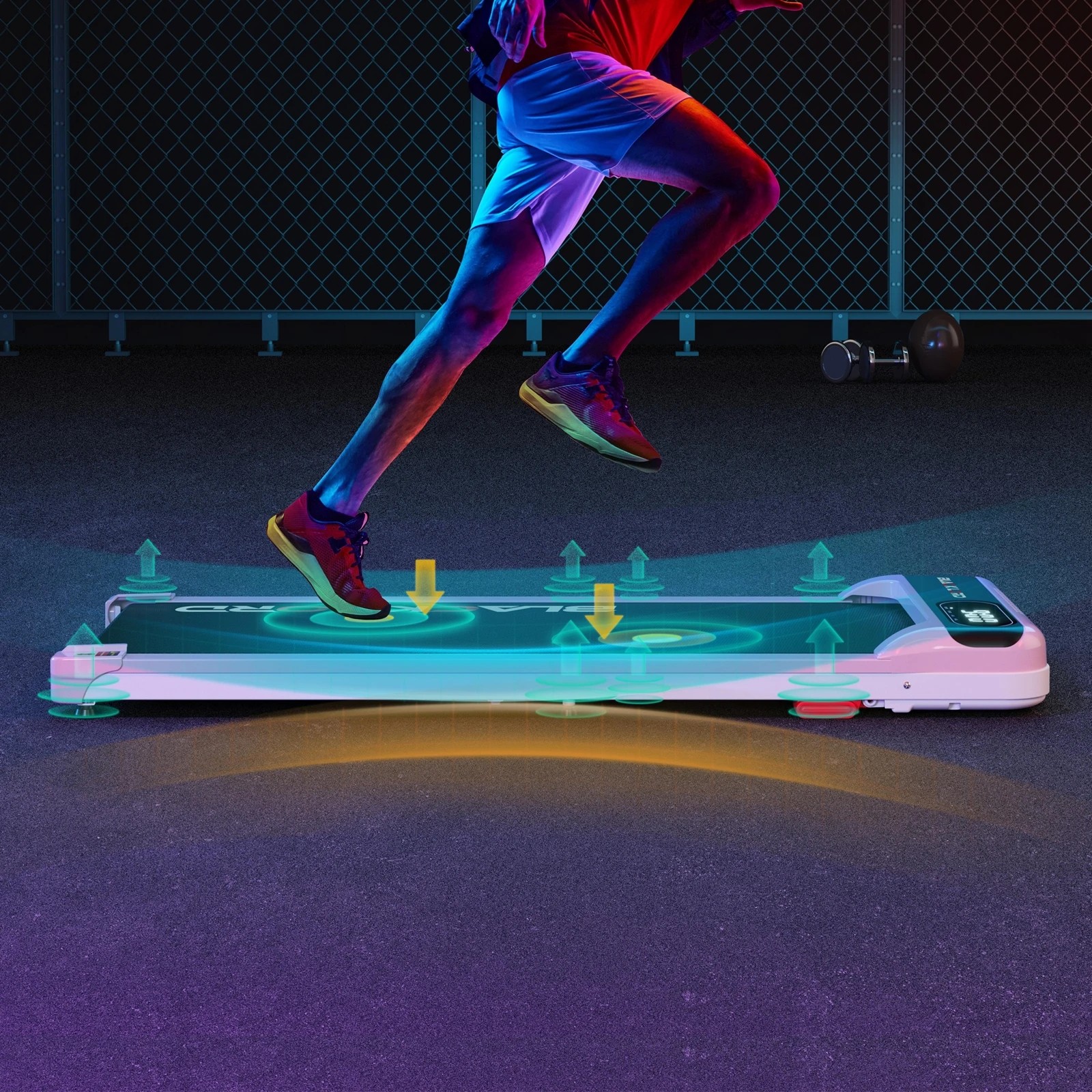 4 Black Lord Treadmill Electric Walking Pad Incline Home Gym Magnetic Remote - Pink, 4 of 10