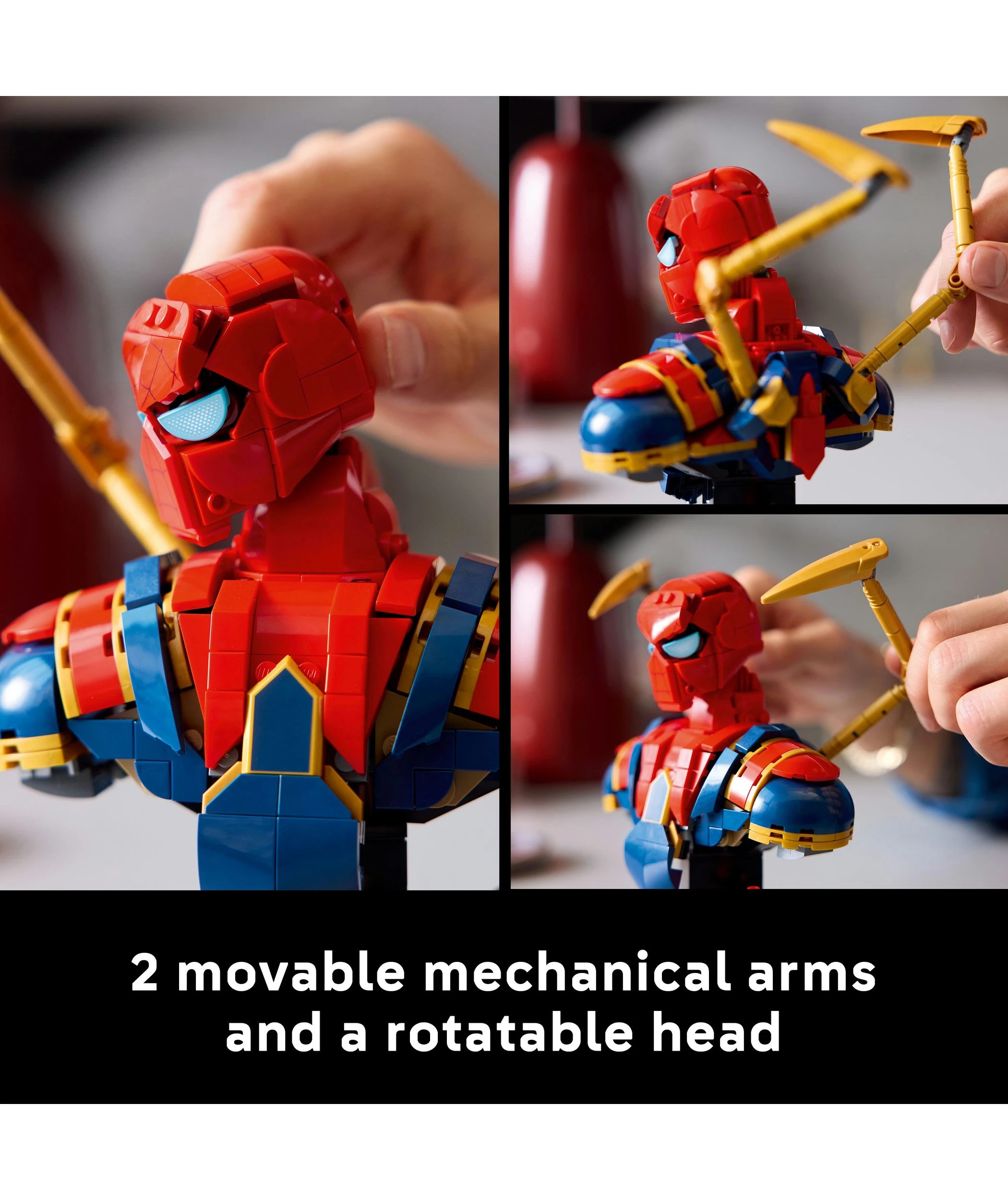 5 LEGO Super Heroes Iron Spider-Man Bust 76326, 5 of 10