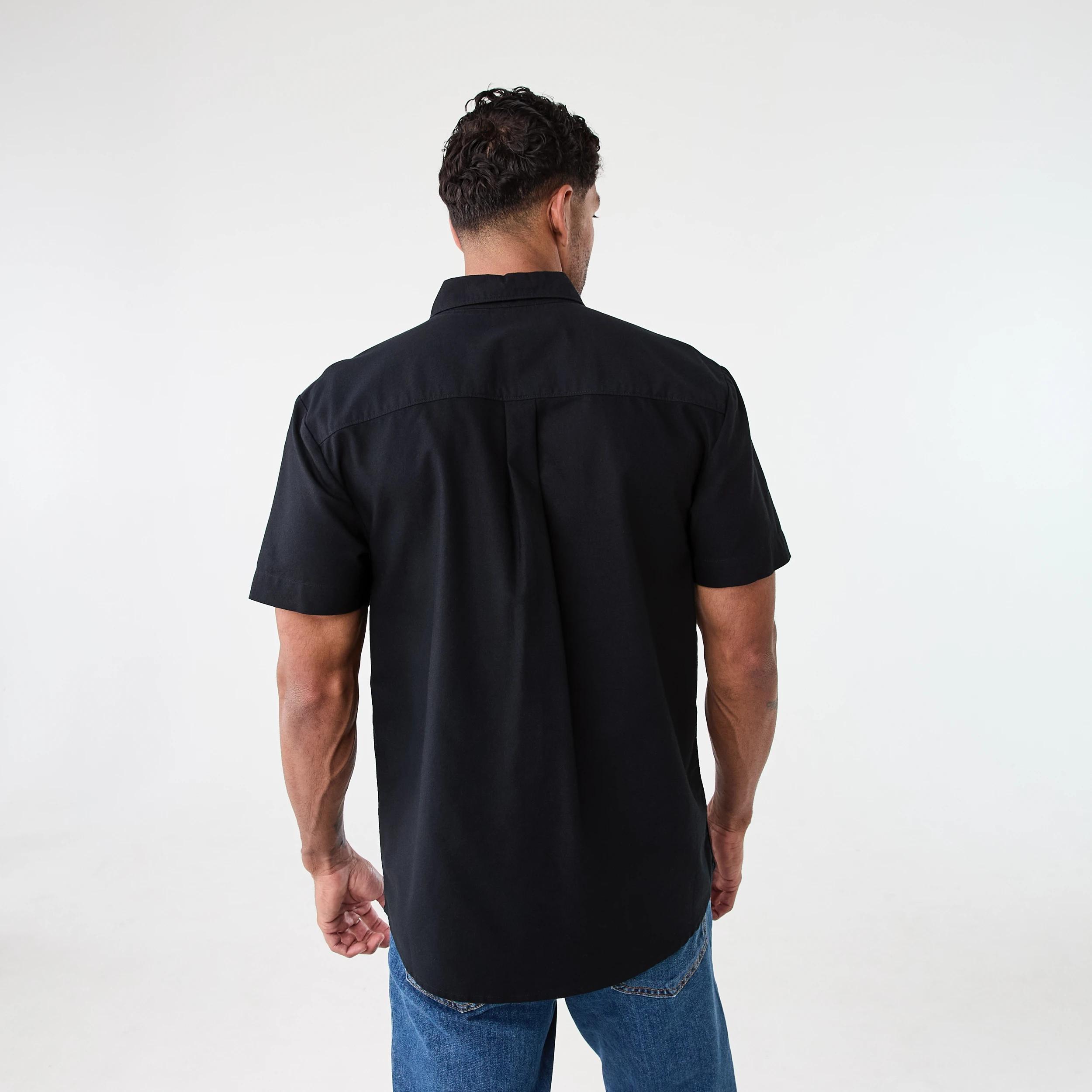 3 Short Sleeve Oxford Shirt BLACK, 3 of 6