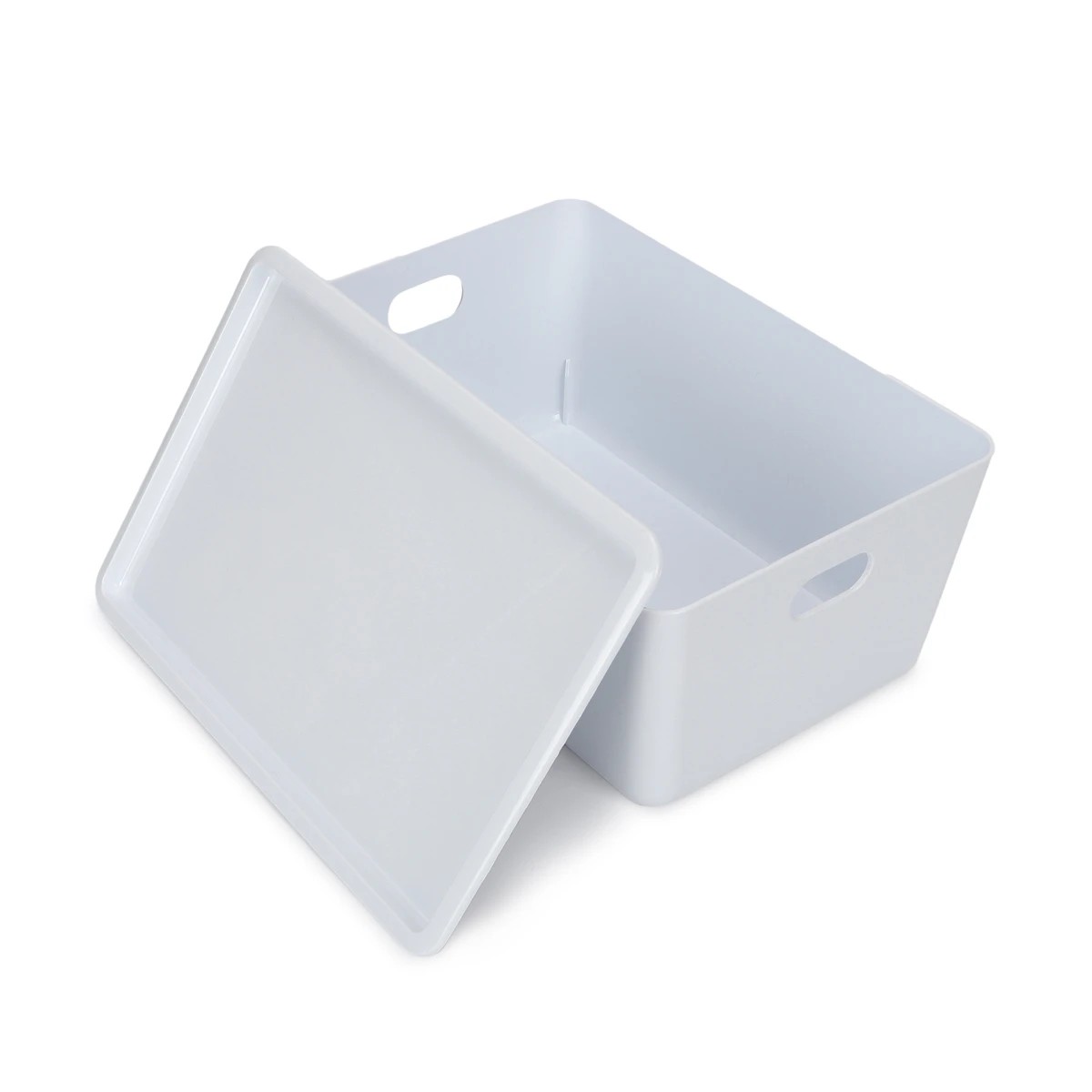 1 4L Smooth and Shiny Plastic Tub - White, 1 of 8