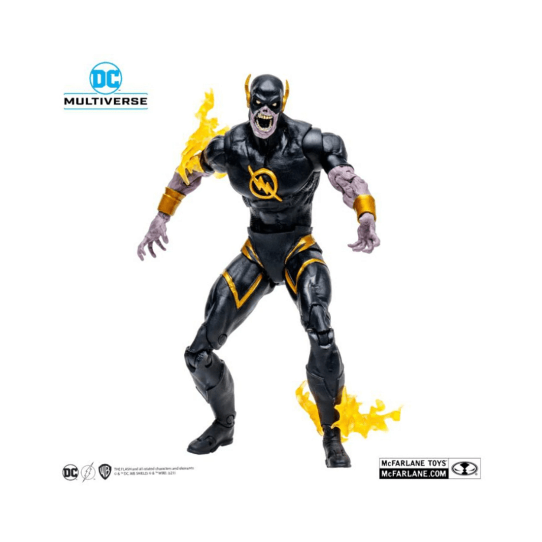 4 McFarlane Toys DC Multiverse Gold Label Dark Nights: Death Metal Speed Metal Dark Flash 7 inch Action Figure, 4 of 9