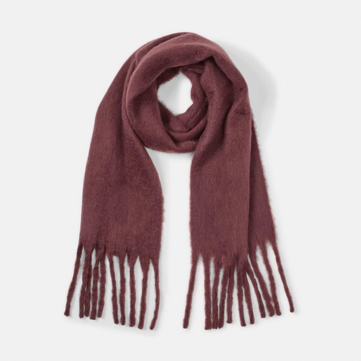 1 Fluffy Scarf Mulberry, 1 of 4