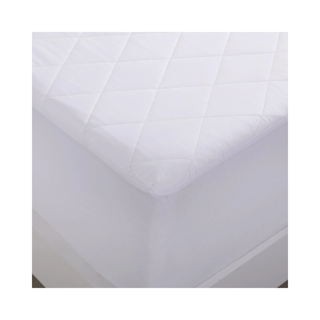 3 Bianca Bedding COMFORT IN COTTON QUILTED MATTRESS PROTECTOR - King - White, 3 of 3