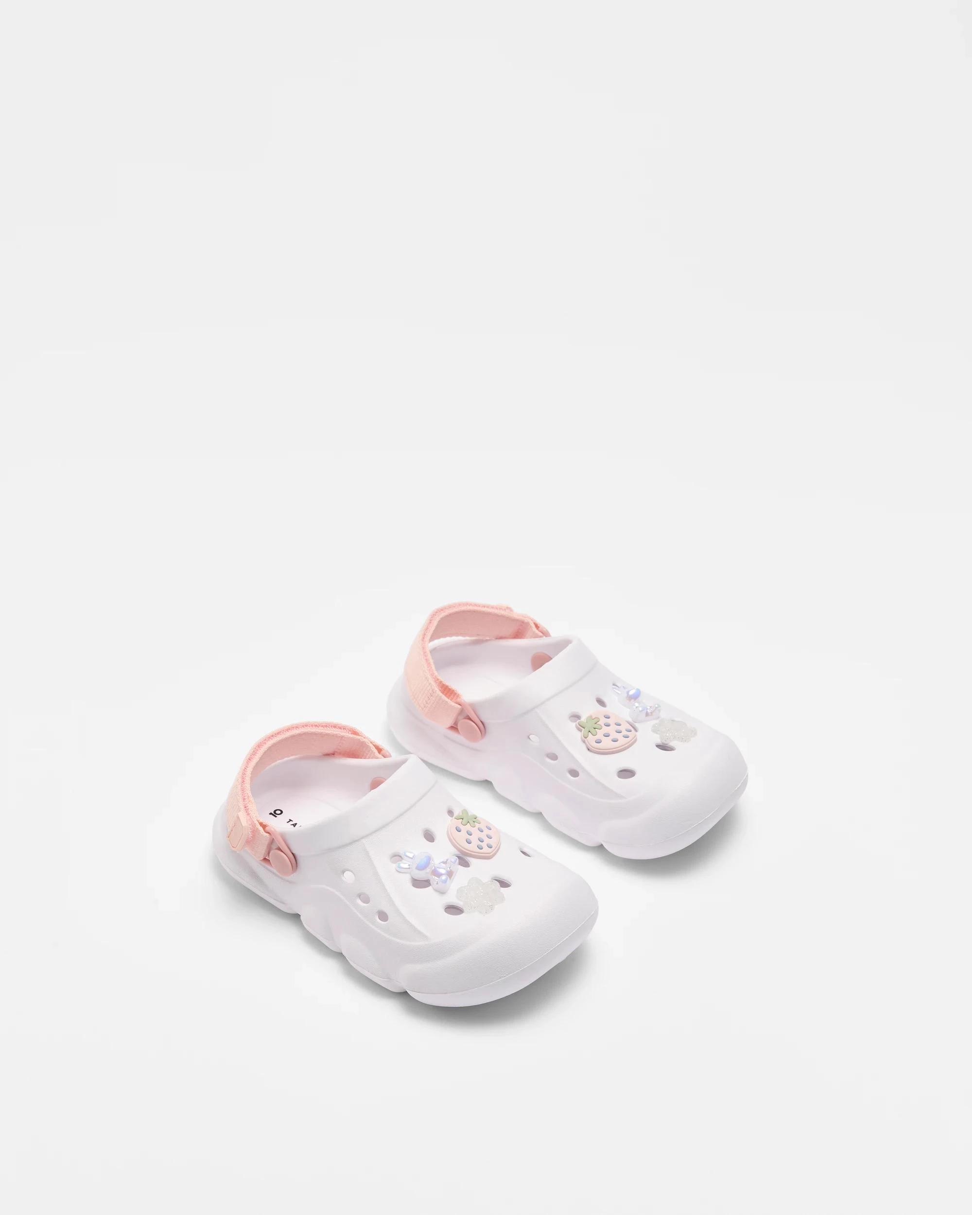2 Target Kids Girls Junior Icon Clog WHITE, 2 of 2