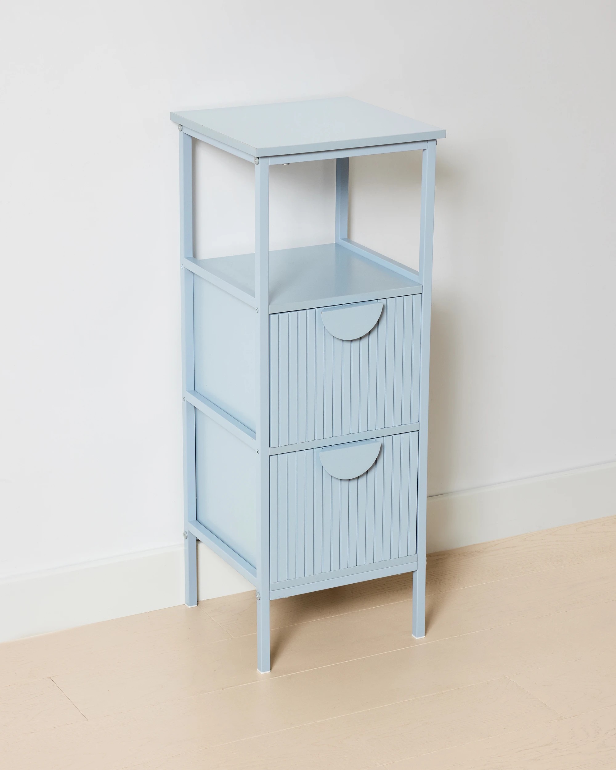 3 Stevie Storage Unit with Shelf - Blue, 3 of 8