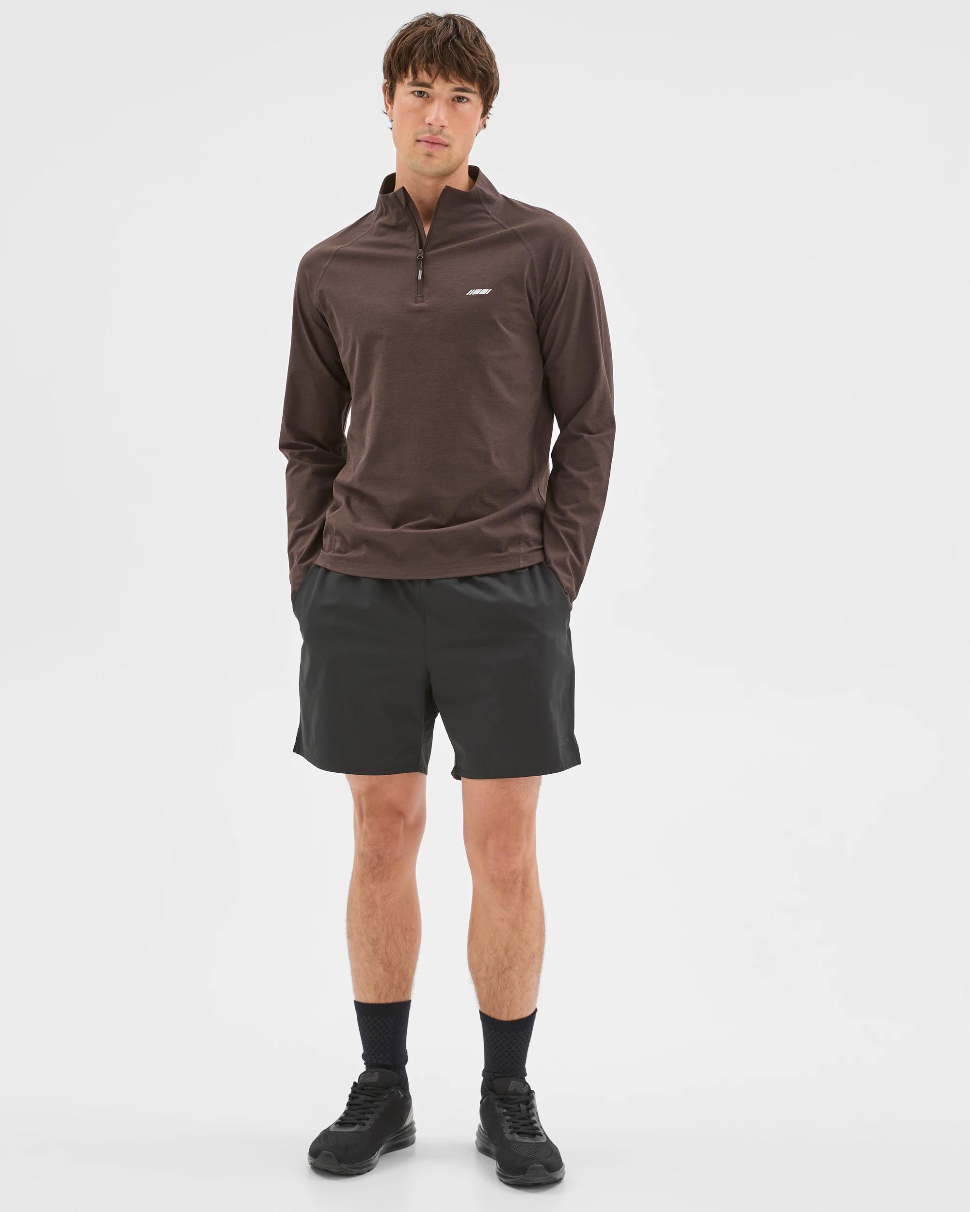 2 Target Active 1/2 Zip Jumper CHOCOLATE, 2 of 6