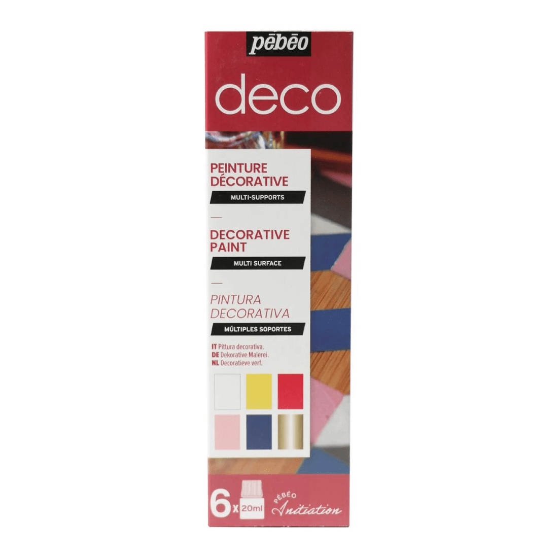 1 Pebeo Deco Initiation Paint Set Gloss Assorted 6 Pack, 1 of 1