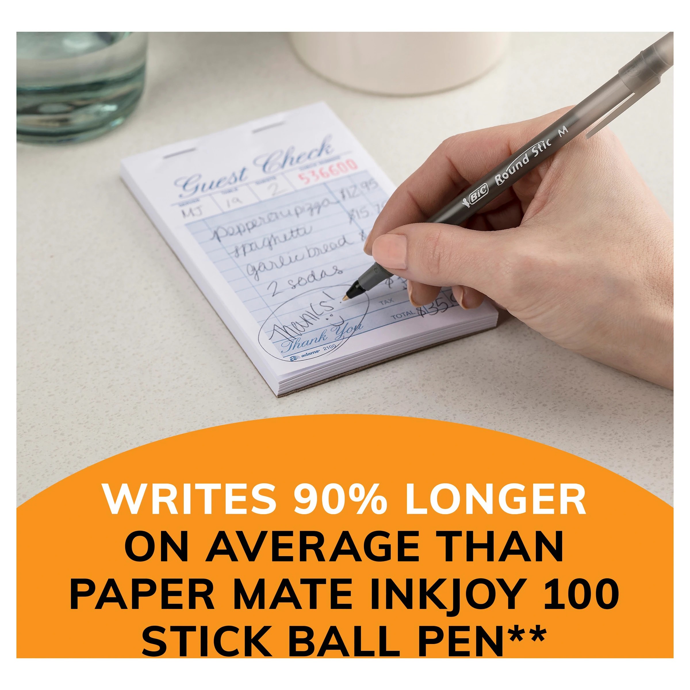 4 15 Pack BIC Round Stic Ballpoint Pens - Black, 4 of 6