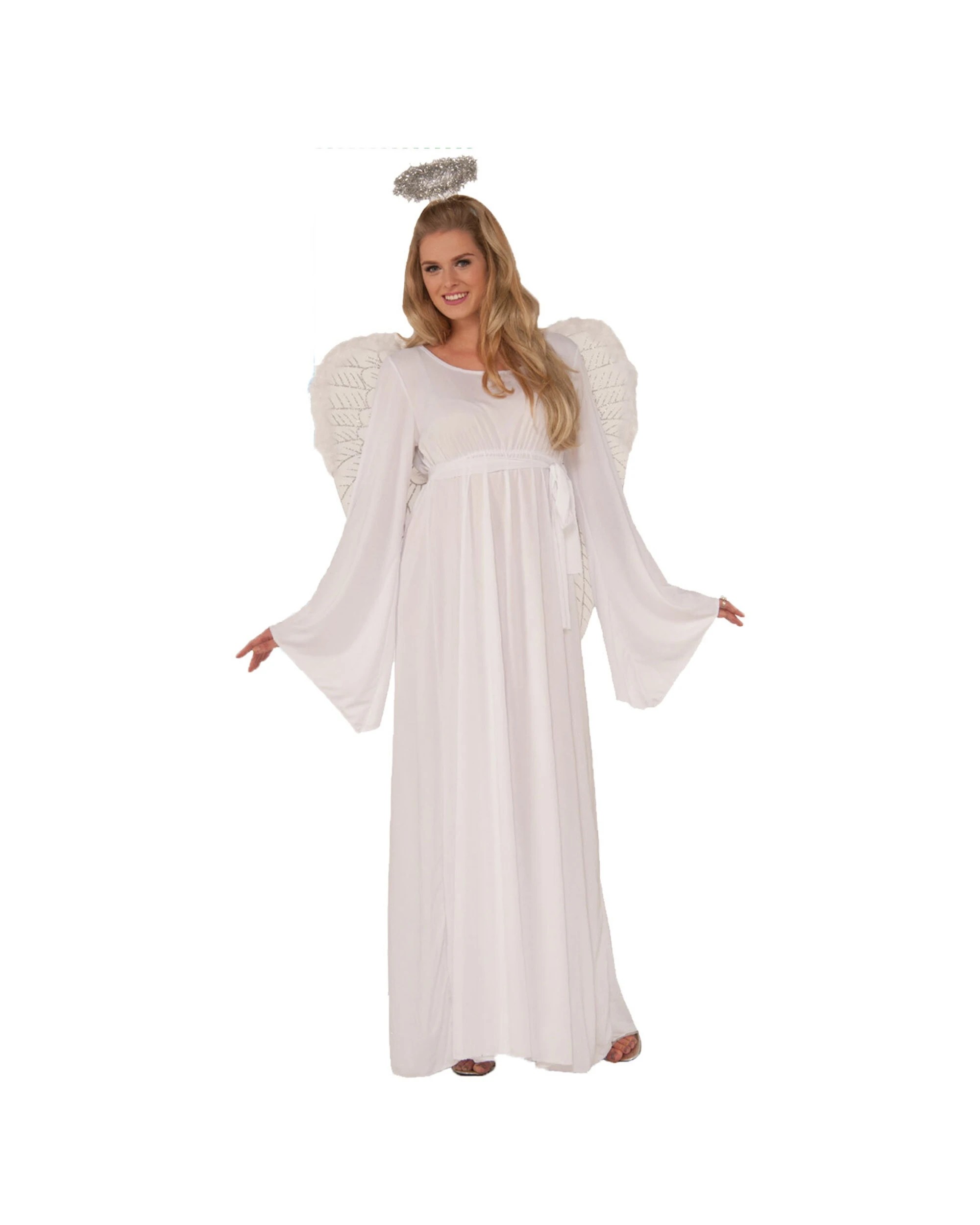 1 Forum Novelties Angel Christmas Nativity Women Opp Costume Size Standard - White, 1 of 3