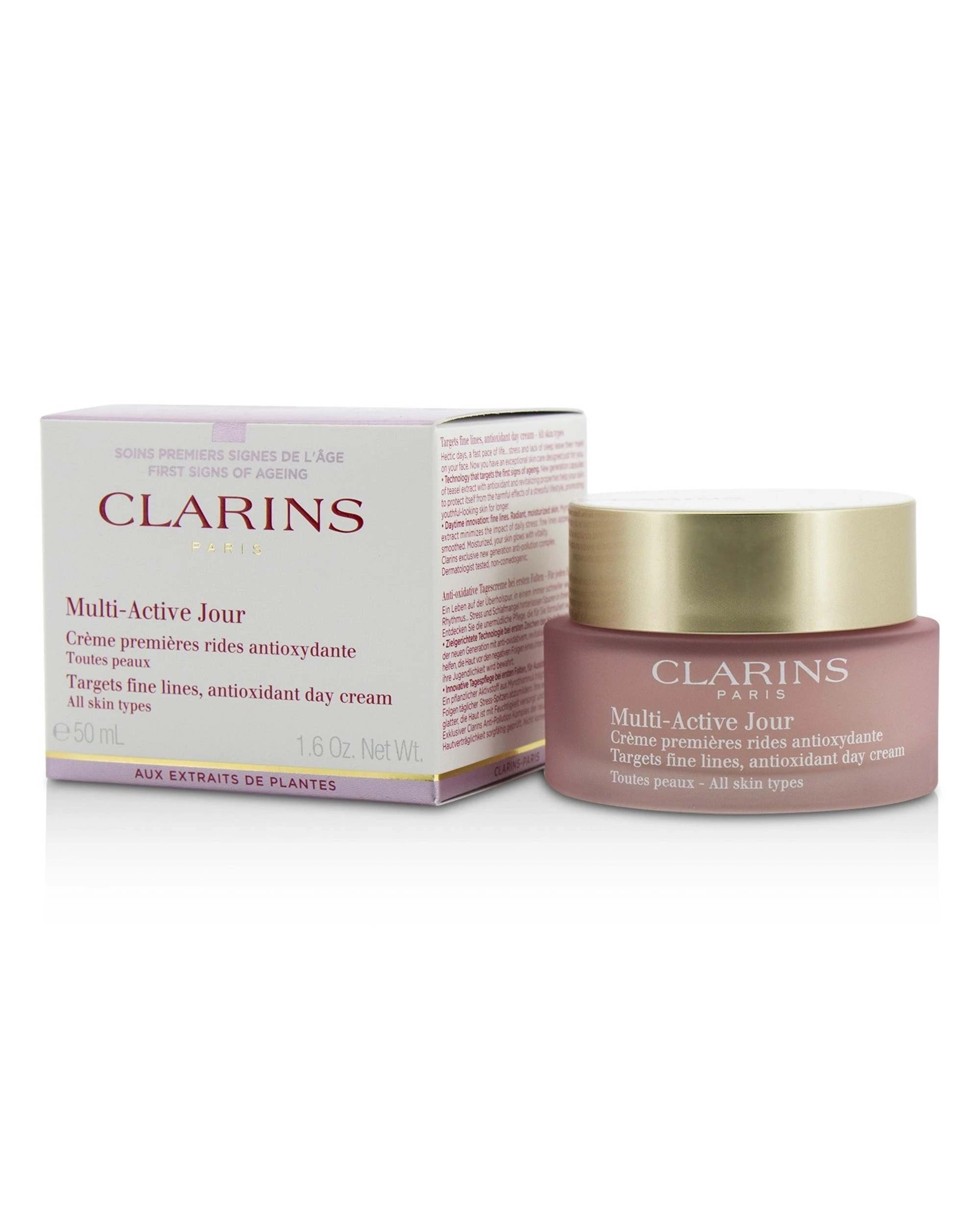 1 Clarins Multi-Active Day Targets Fine Lines Antioxidant Day Cream - For All Skin Types  50ml/1.6oz, 1 of 3