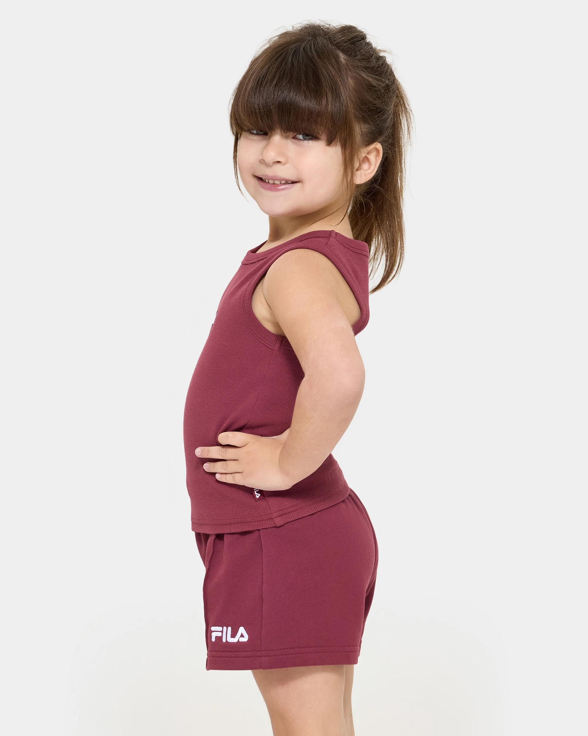2 Aria Ribbed Tank - Fila BURGUNDY, 2 of 6