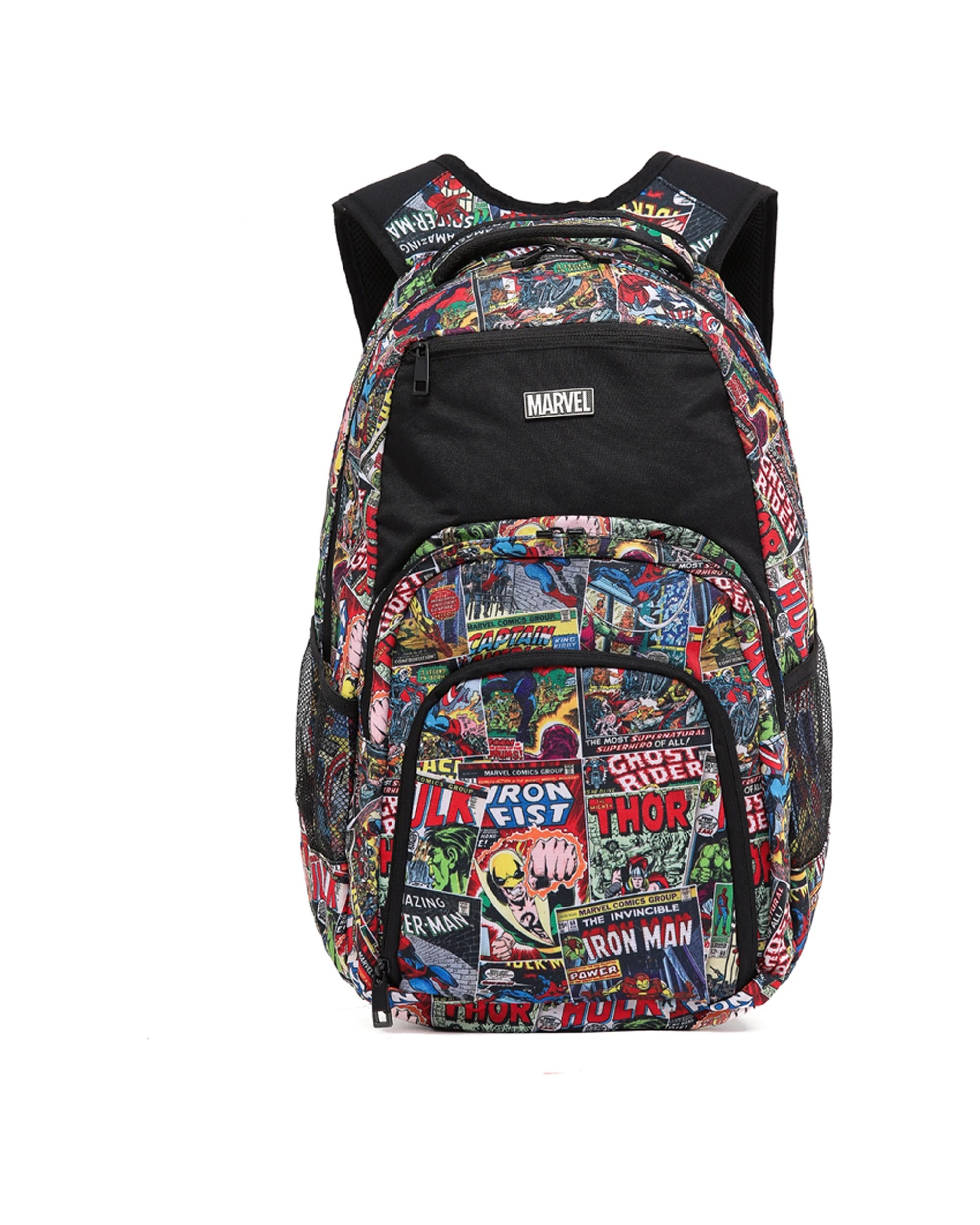 8 Marvel Comic Laptop Padded Adults Shoulder Backpack Multiple Compartments - Multi, 8 of 8