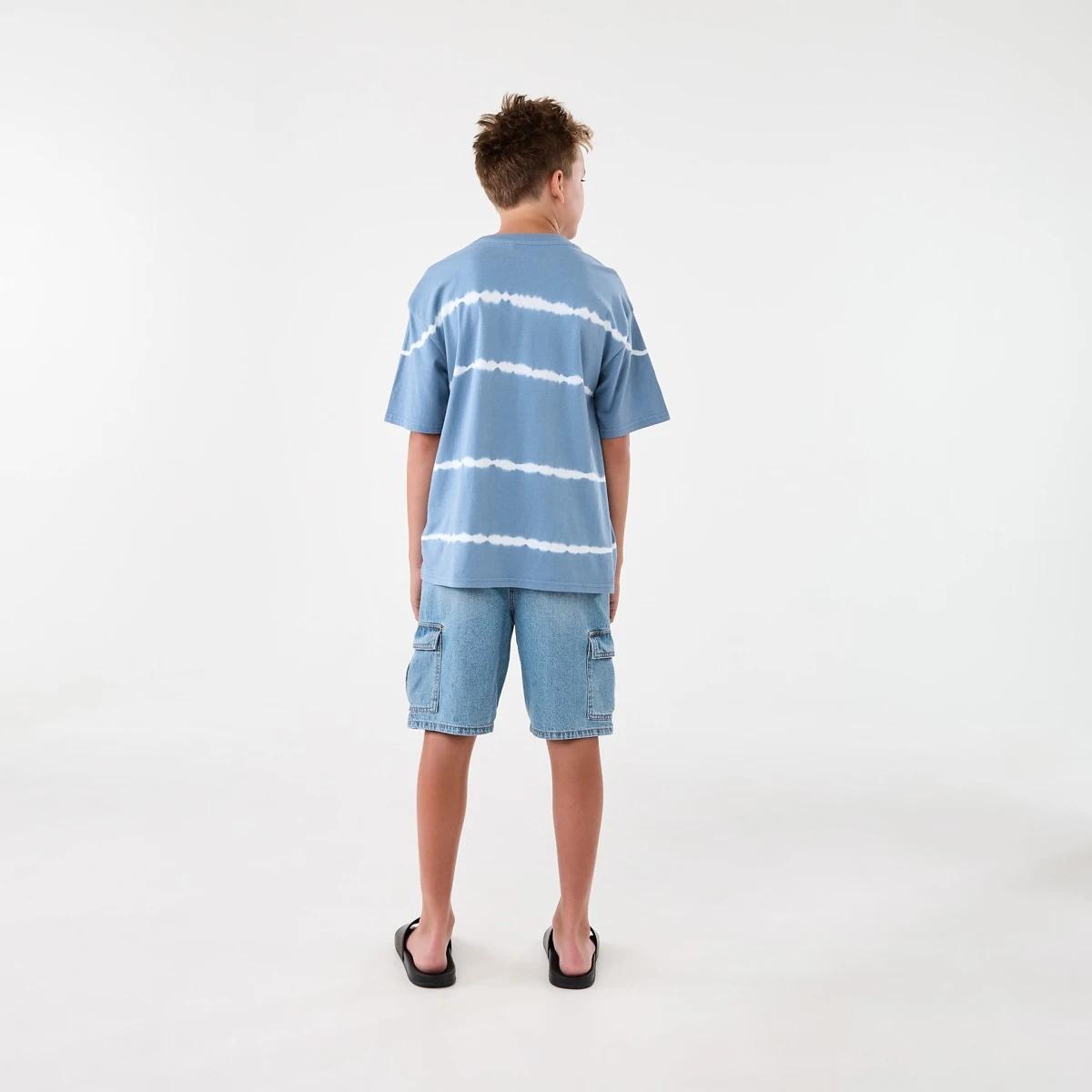 6 Short Sleeve Oversized Graphic T-shirt Steel Blue, 6 of 8