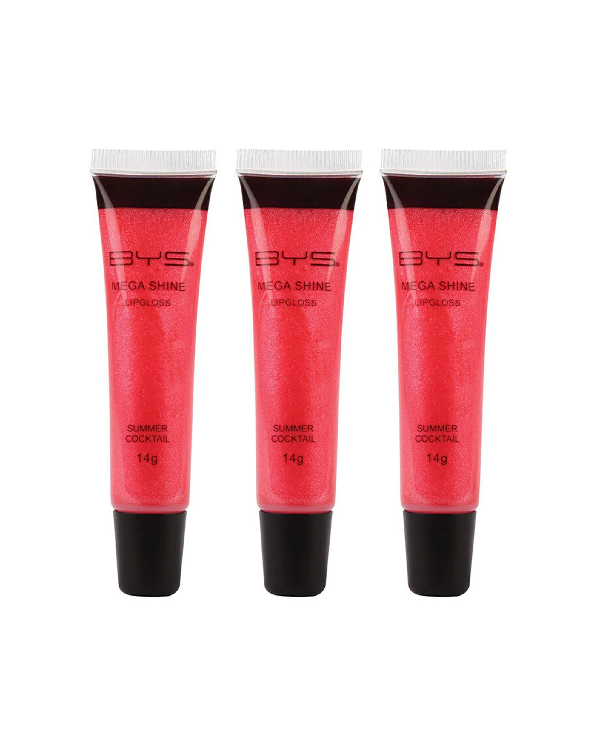 1 BYS Mega Shine Lipgloss Makeup Summer Cocktail 14g 3PK Set - Multi, 1 of 1