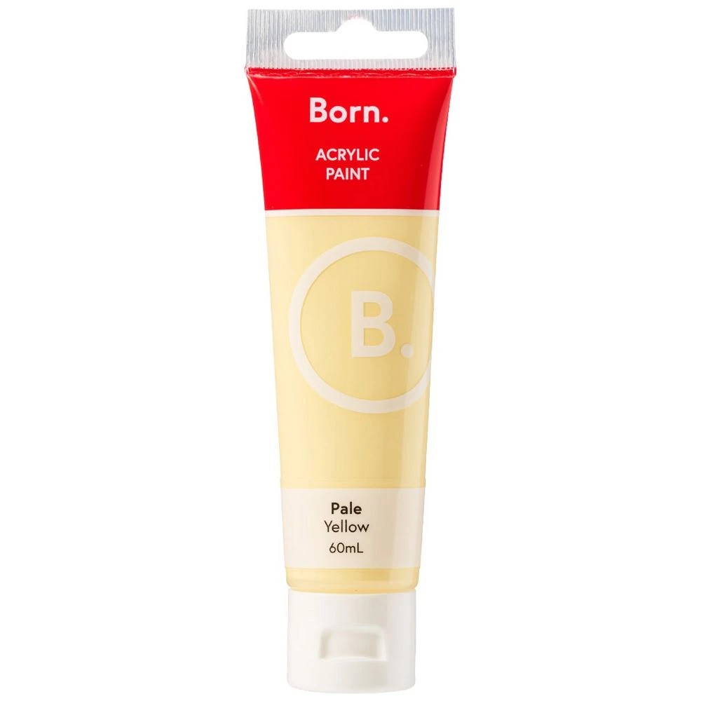 1 Born Acrylic Paint 60mL Pastel Yellow, 1 of 3