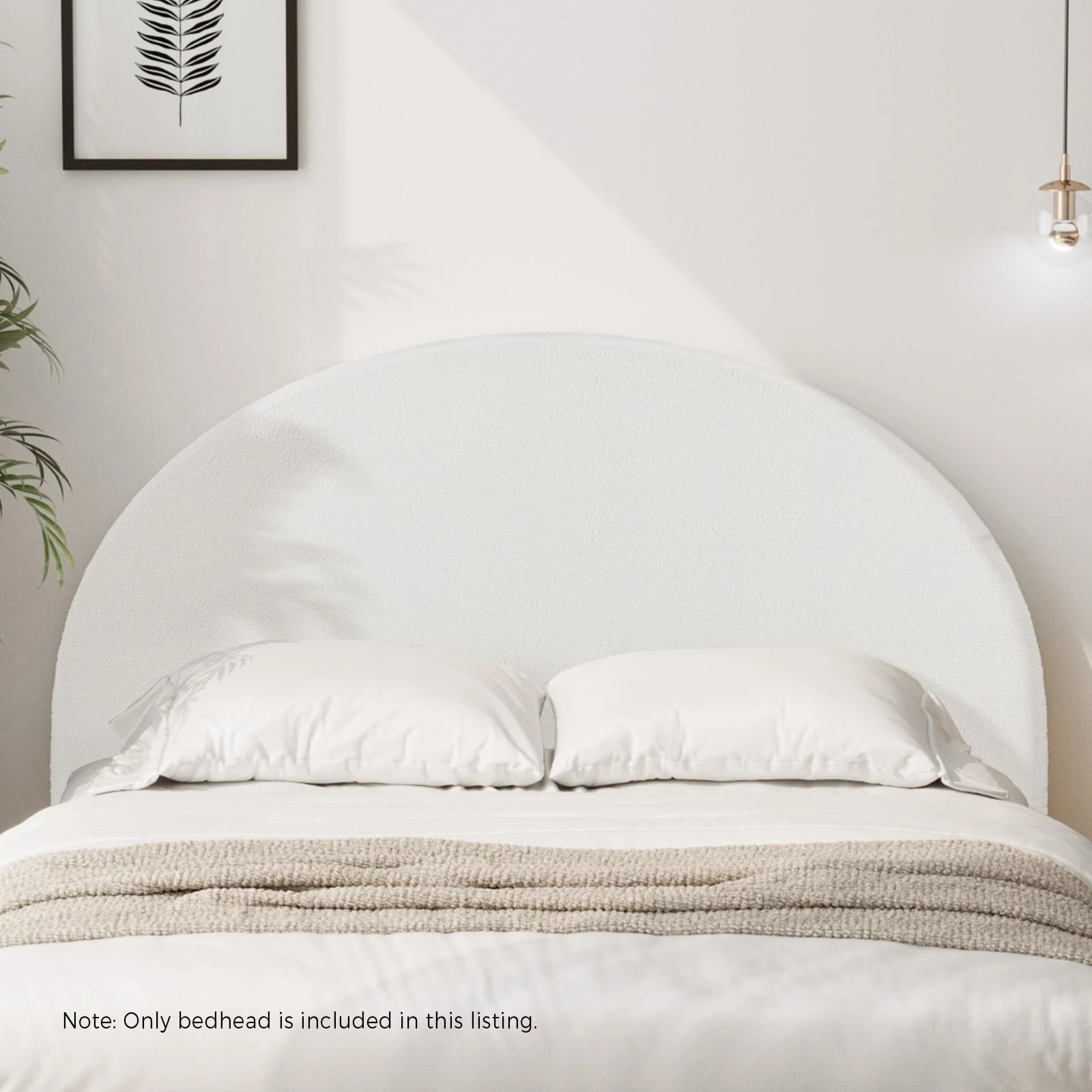 3 Oikiture Bed Head Queen Size Headboard Bedhead
 - White, 3 of 10