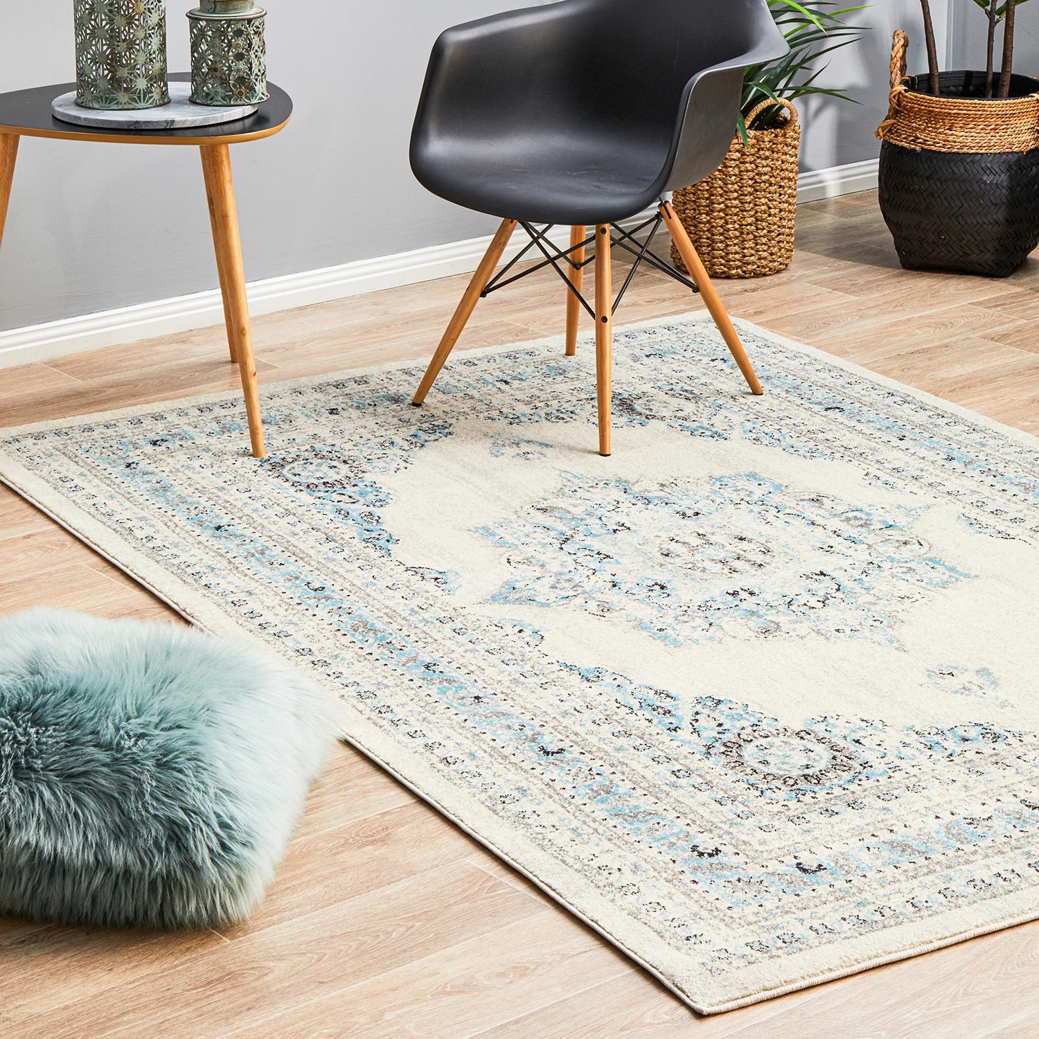 3 Common Ground Rugs Era 922 230x160cm - Medium Pet Friendly Floor Rug - Ivory - White, 3 of 9