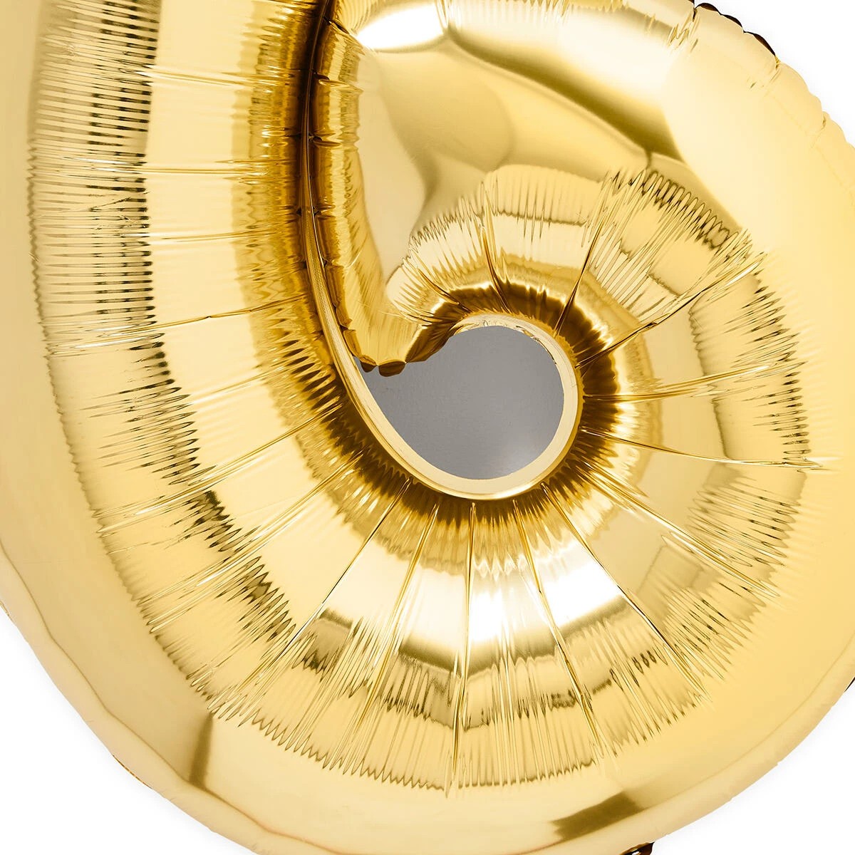 2 Gold Look Giant Number 6 Foil Balloon, 2 of 5