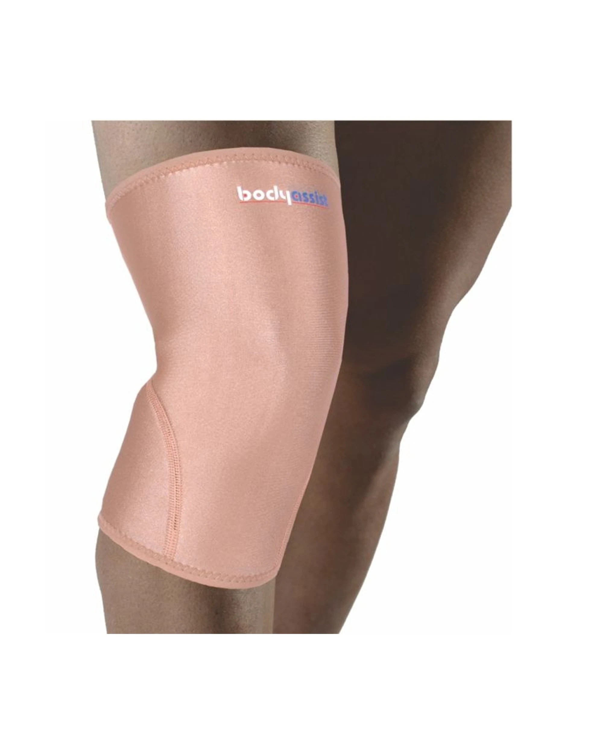 1 Bodyassist Thermal Slip-On Knee Sleeve Closed Patella Support Medium - Beige - Beige, 1 of 1