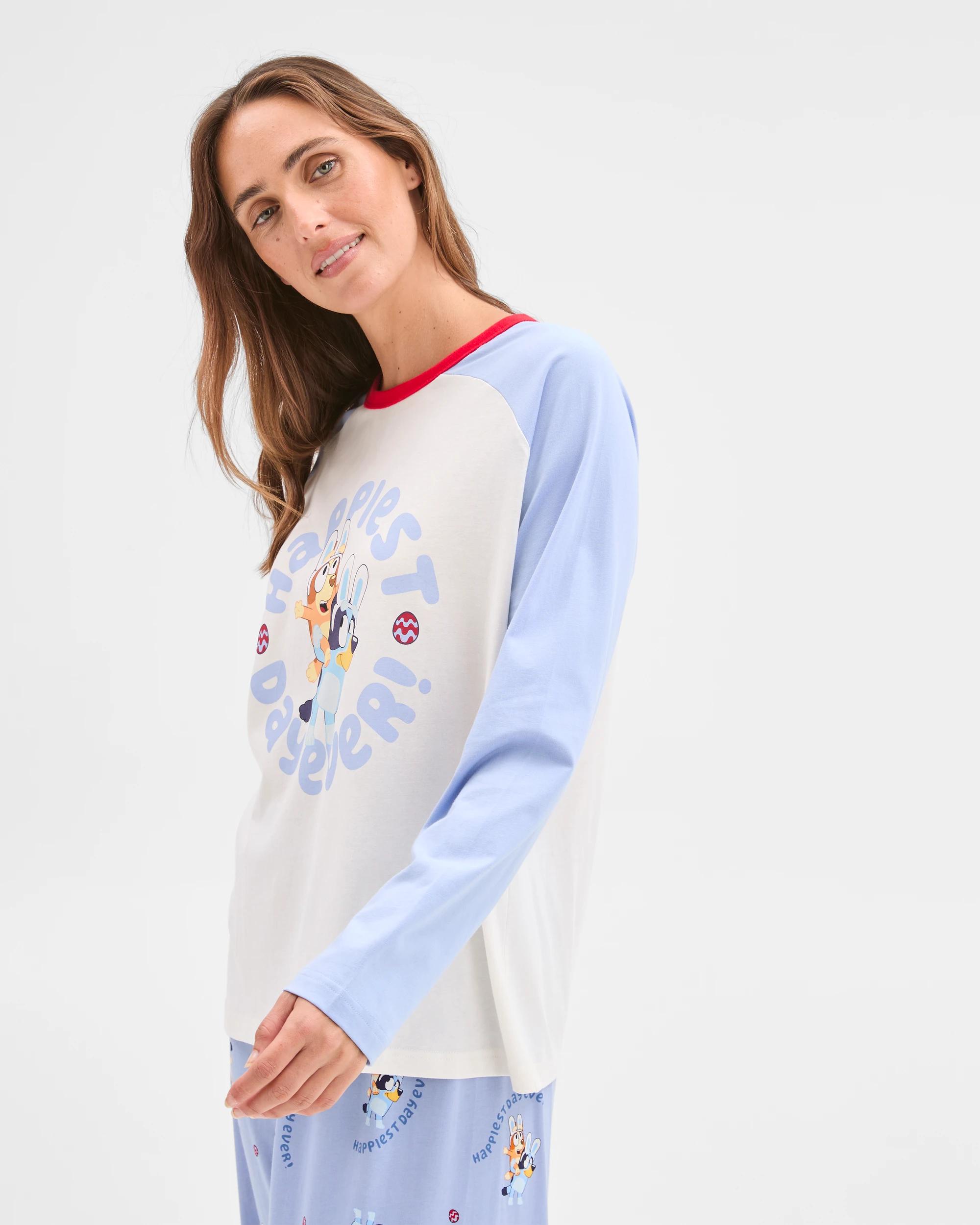 2 Family Matching Australian Cotton Easter Womens Pyjama Set - Bluey BLUEY, 2 of 8