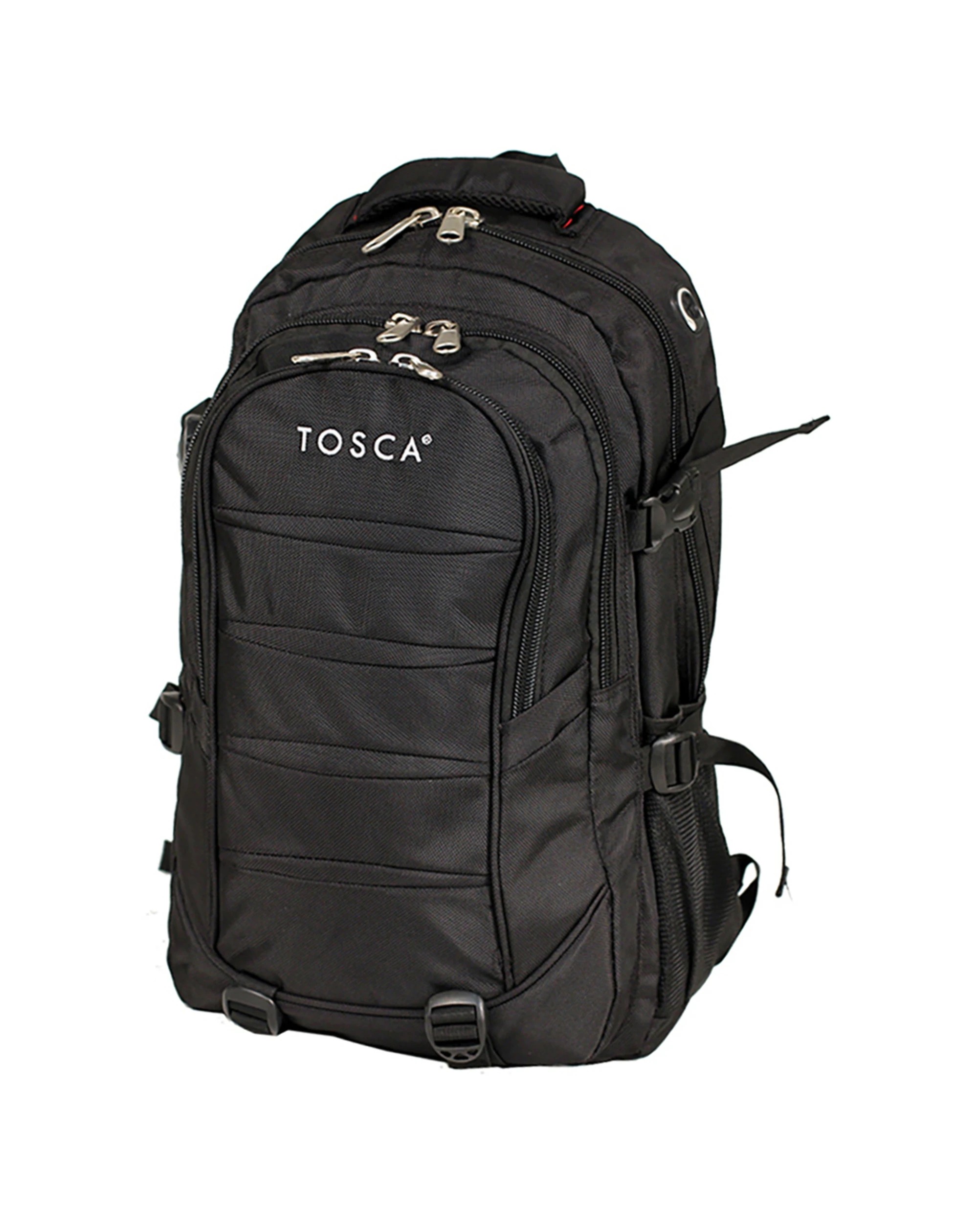1 Tosca Deluxe 48L Nylon Outdoor Backpack - Black, 1 of 2