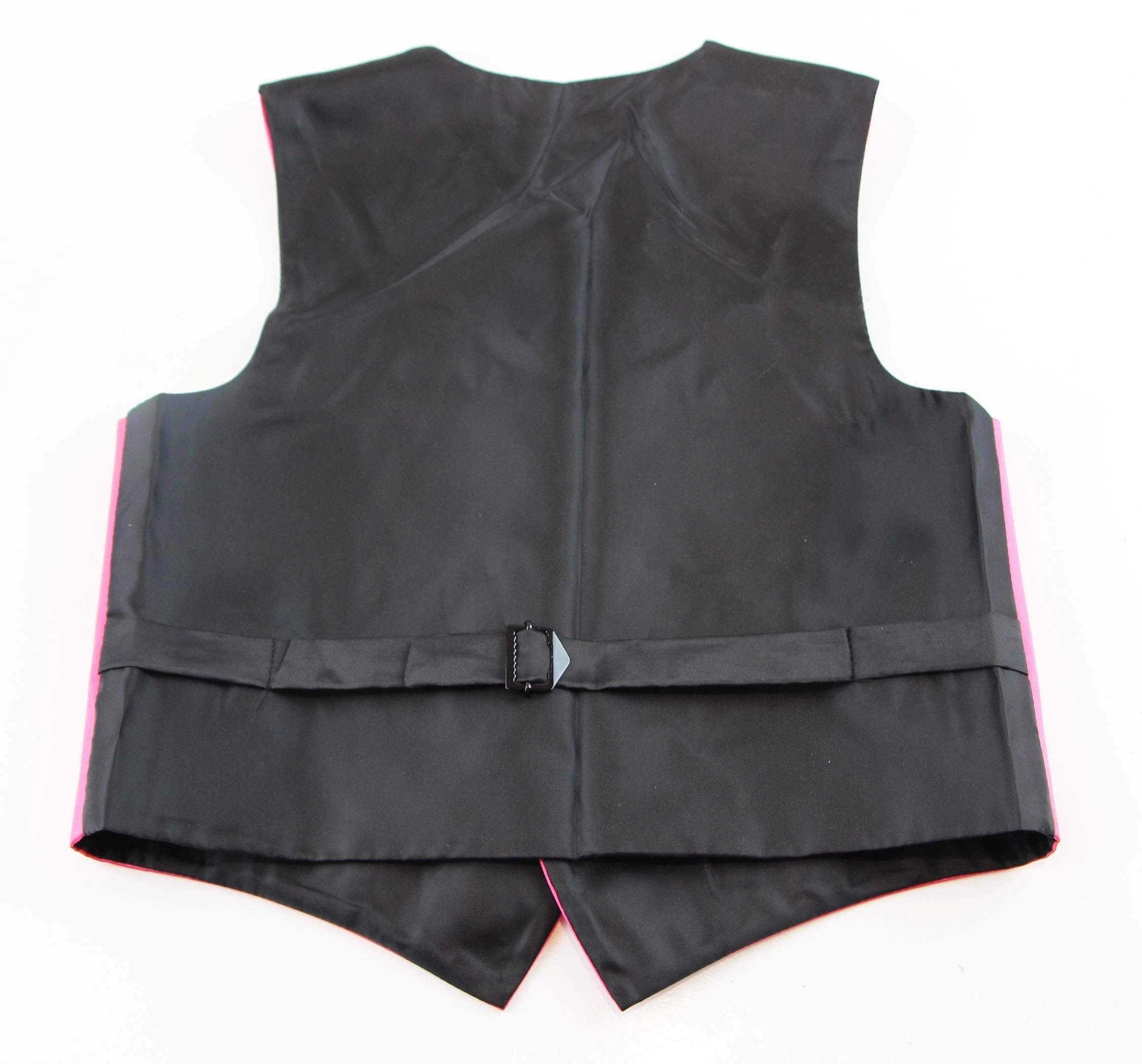 3 Zasel Boys Junior Vest Adjustable Waistcoat HOT PINK, 3 of 4