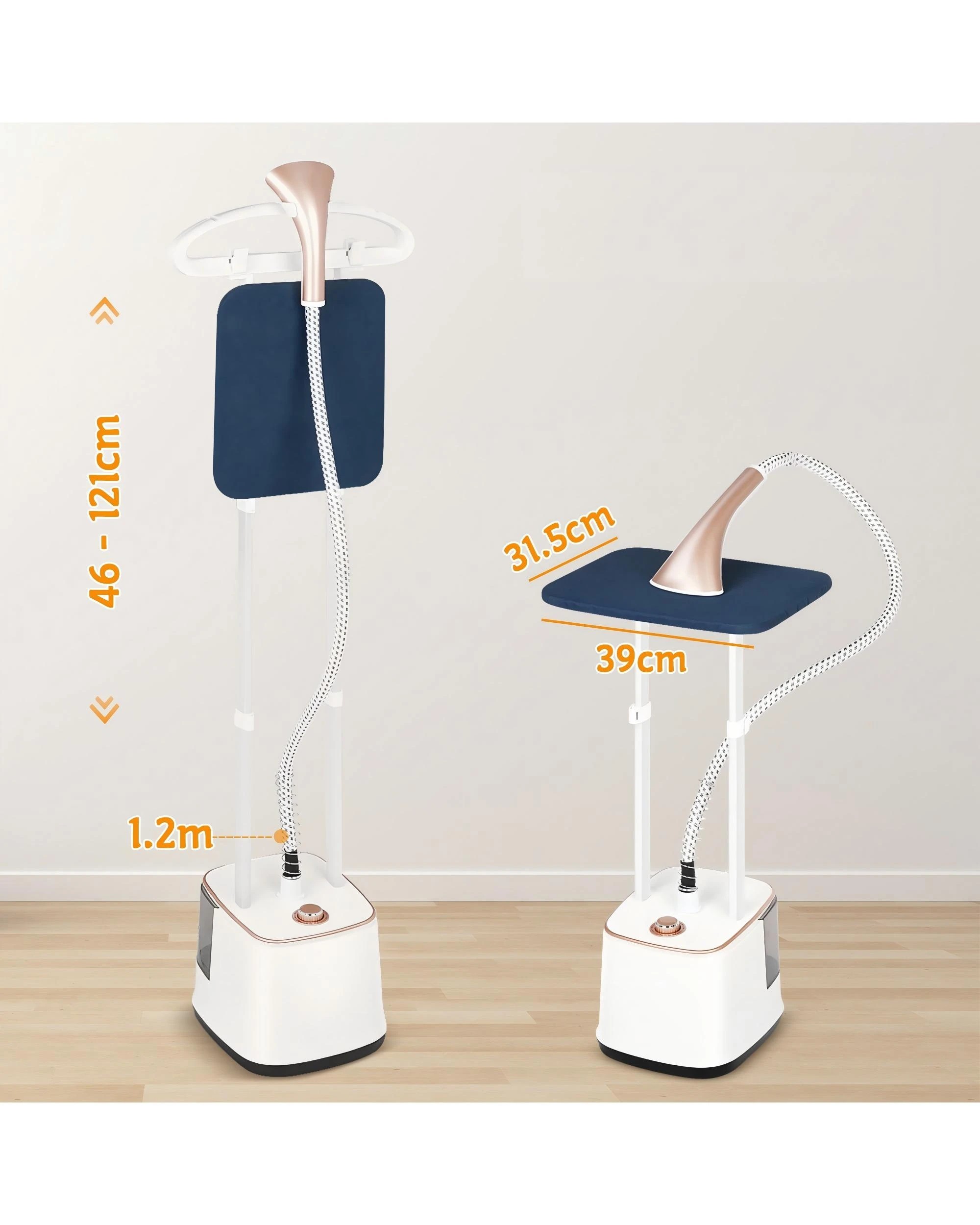 7 Advwin Standing Garment Steamer, 2000w Clothes Steamer With 2.7l Tank, Portable Steam Iron Wrinkle Remover, 7 of 7