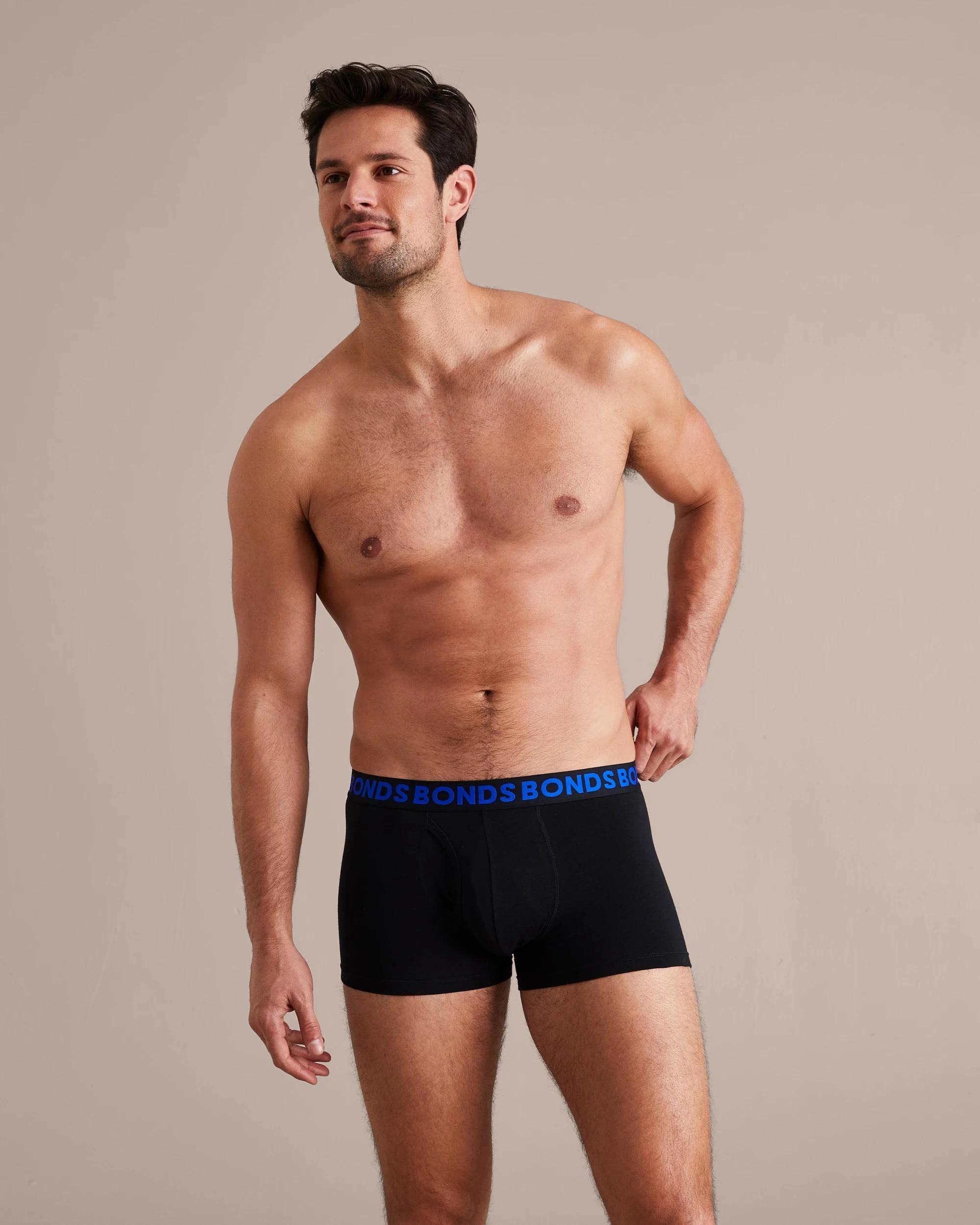 5 Bonds 3 Pack Everyday Trunks BLACK, 5 of 10