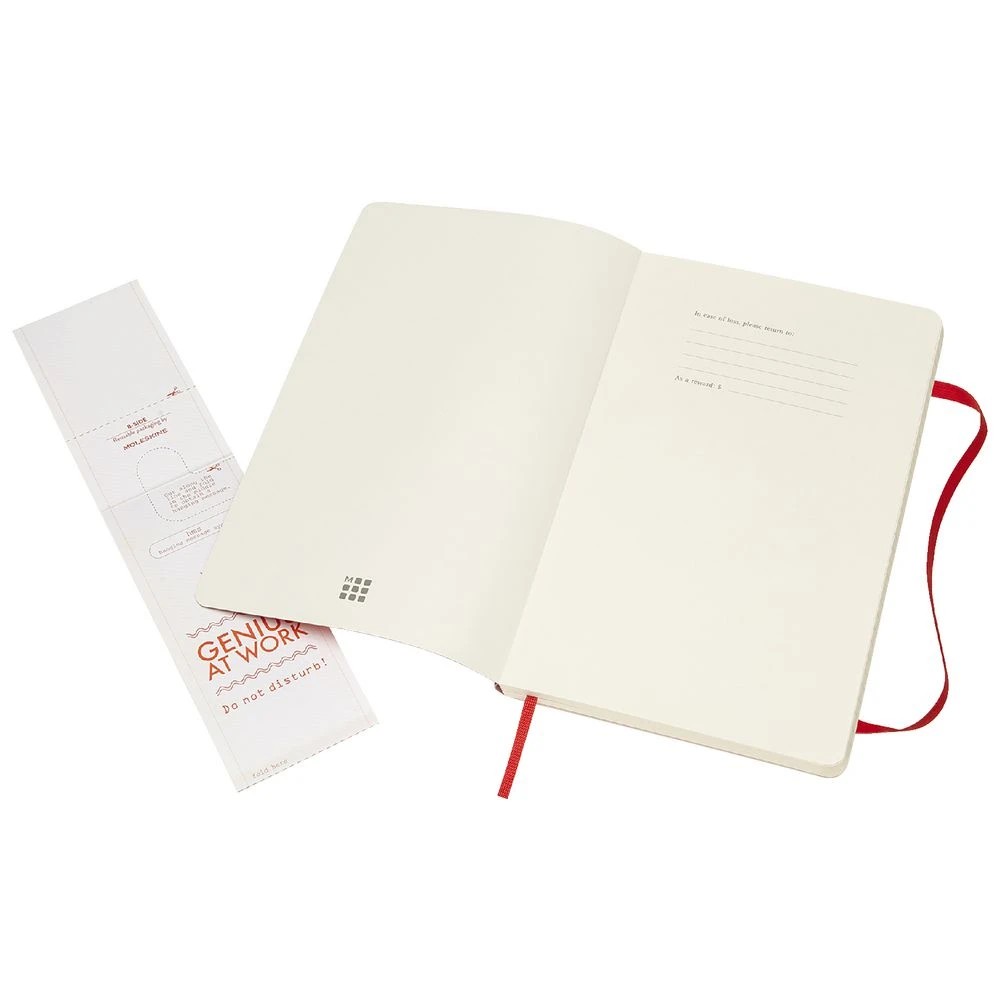 3 Moleskine Soft Cover Notebook Ruled Large Scarlet Red, 3 of 5