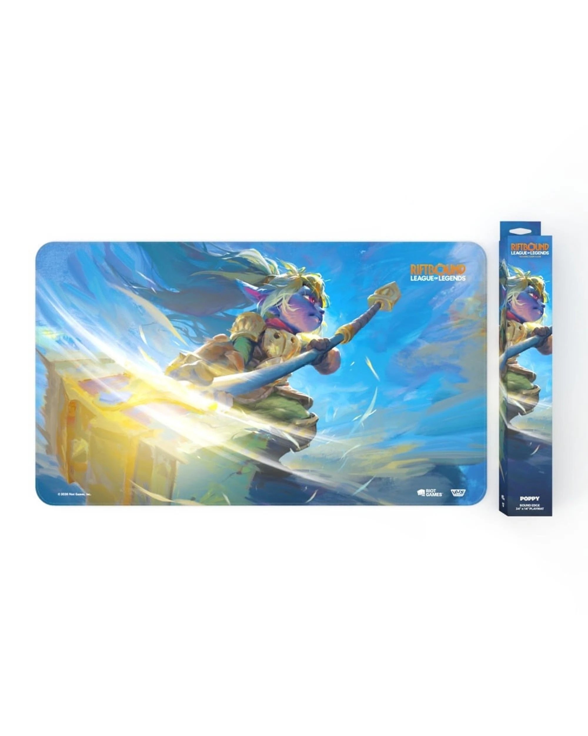 1 Riftbound: League of Legends TCG Unleashed Playmat - Poppy, Keeper of the Hammer, 1 of 1