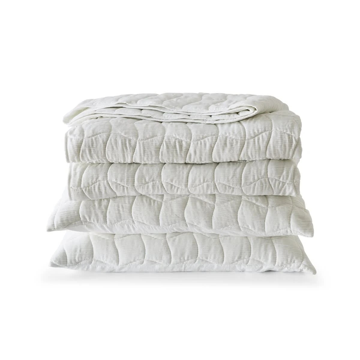 4 Ella Coverlet Set - Queen/King Bed, White, 4 of 6