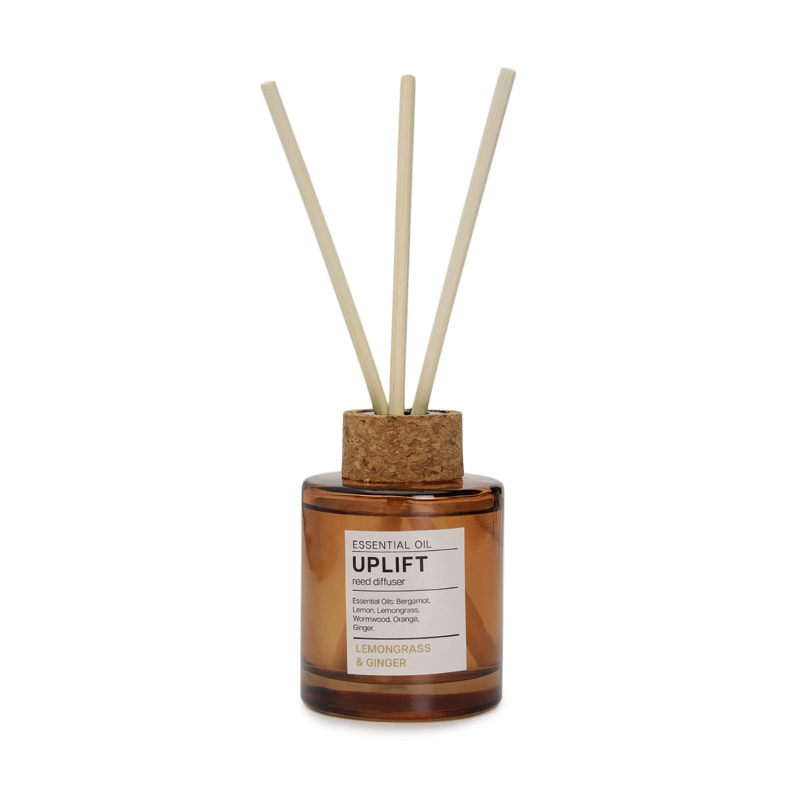 4 Aroma Uplift Lemongrass & Ginger Essential Oil Blend Liquid Reed Diffuser 130ml, 4 of 7