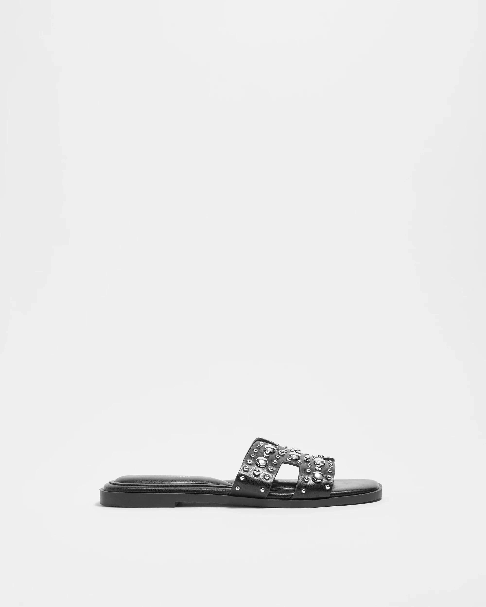 1 Target Woman Womens Studded Flat Sandal - Harmony BLACK STUD, 1 of 3