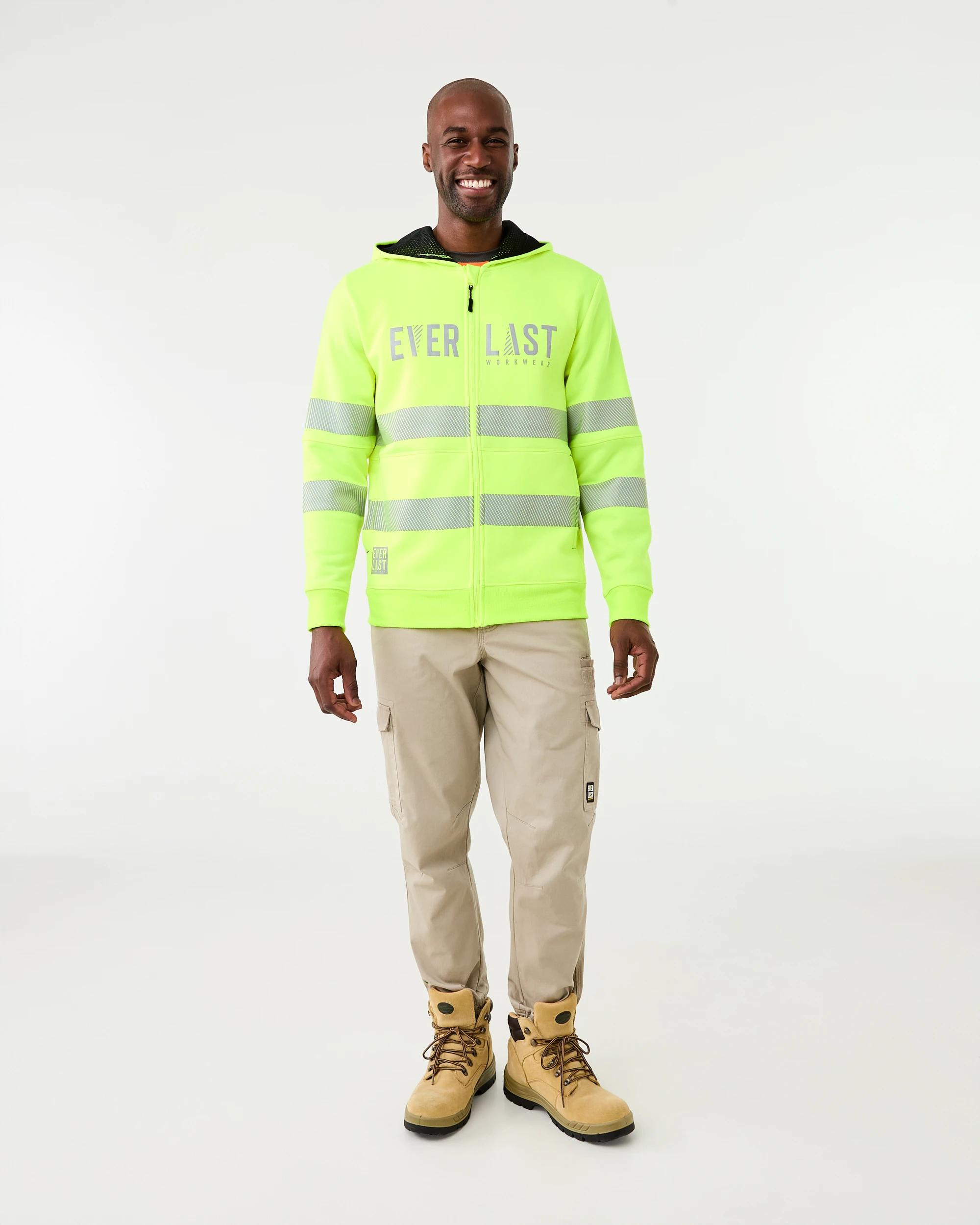 9 Everlast Work Zip Through Hoodie Yellow, 9 of 9