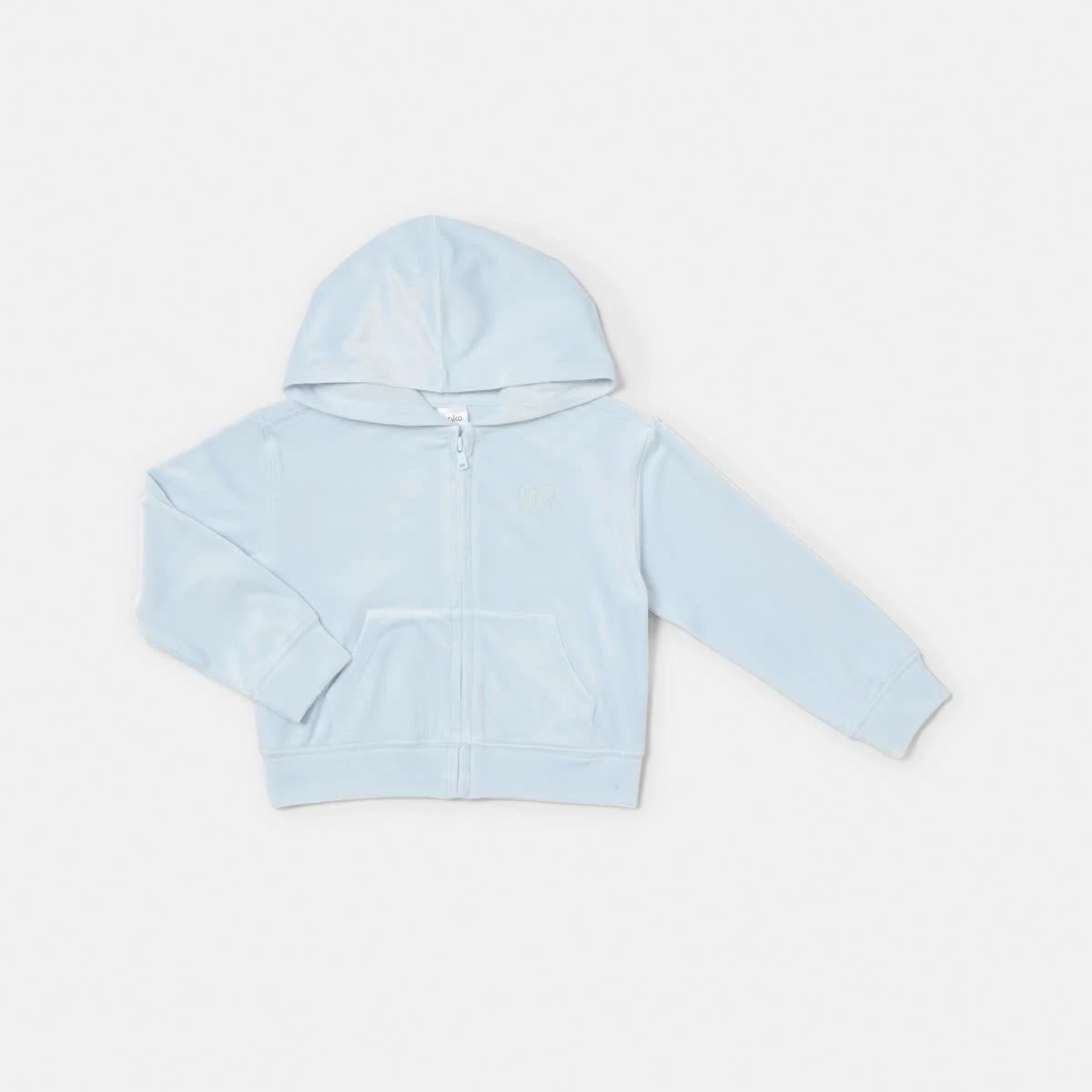 8 Velour Zip Through Sweatshirt Butterfly, 8 of 9