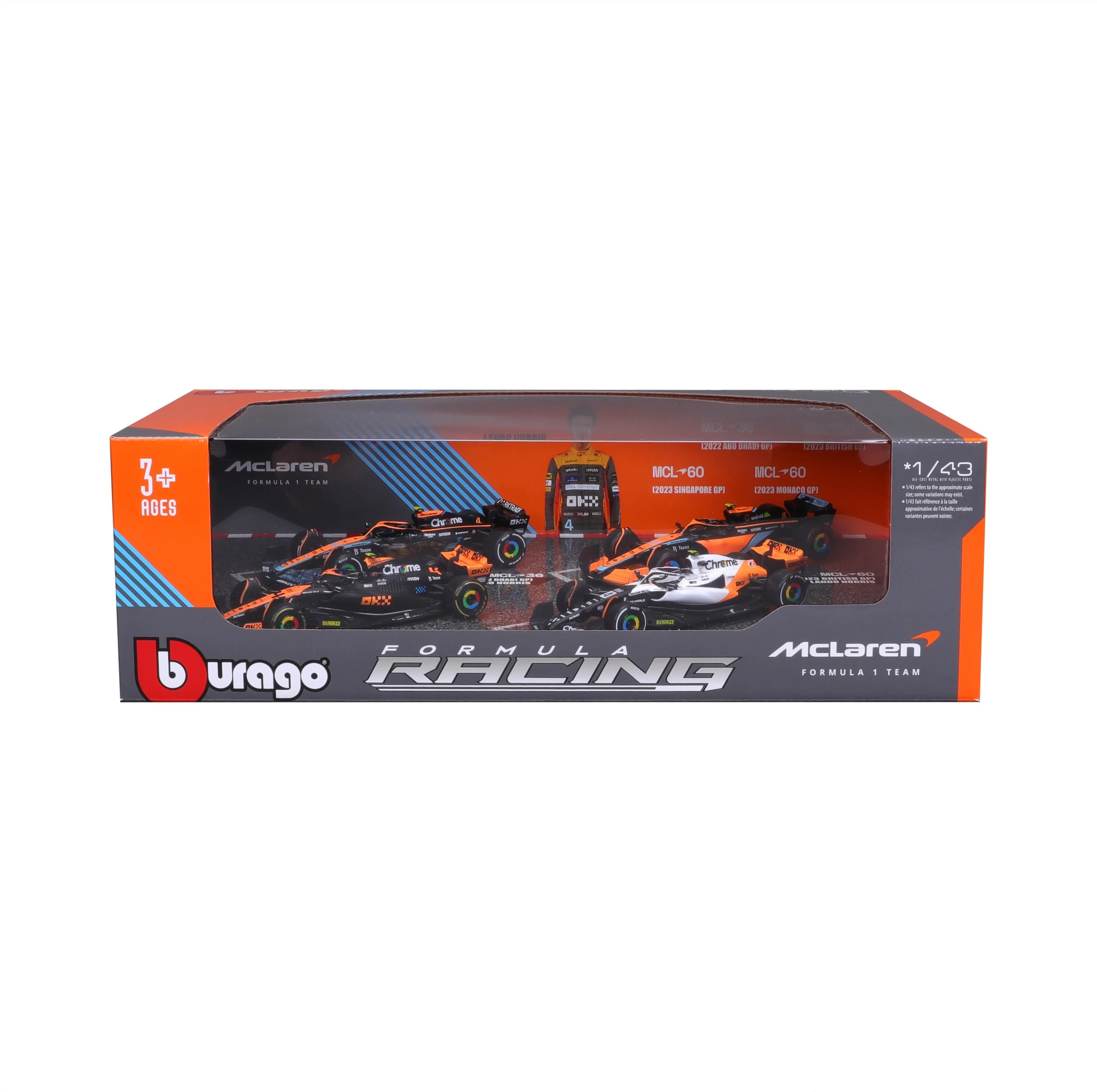 2 4 Piece Bburago 1:43 Formula Racing Car Gift Pack - Assorted, 2 of 3