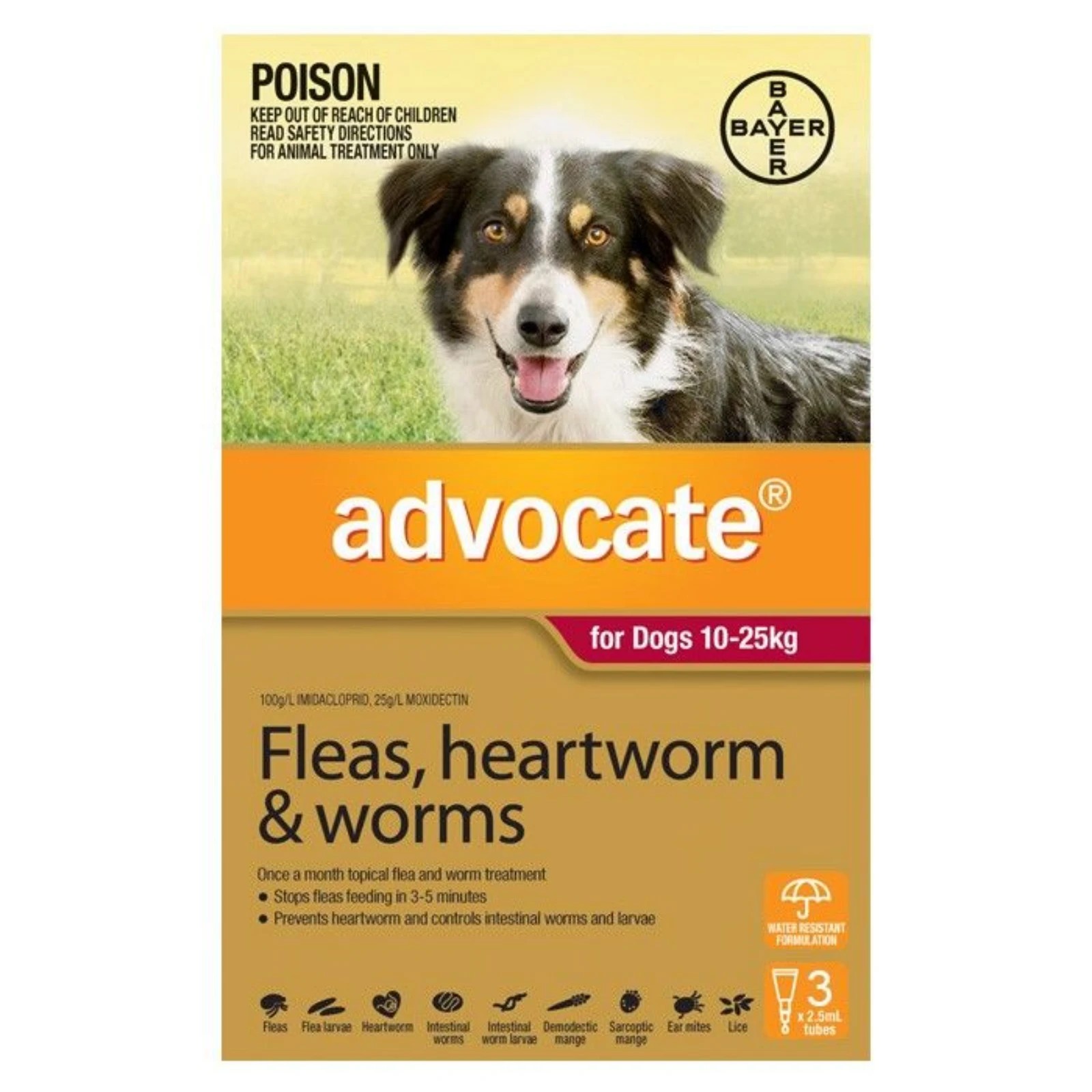 1 Advocate For Dogs Large Red 10-25kg - 3 Pack, 1 of 2