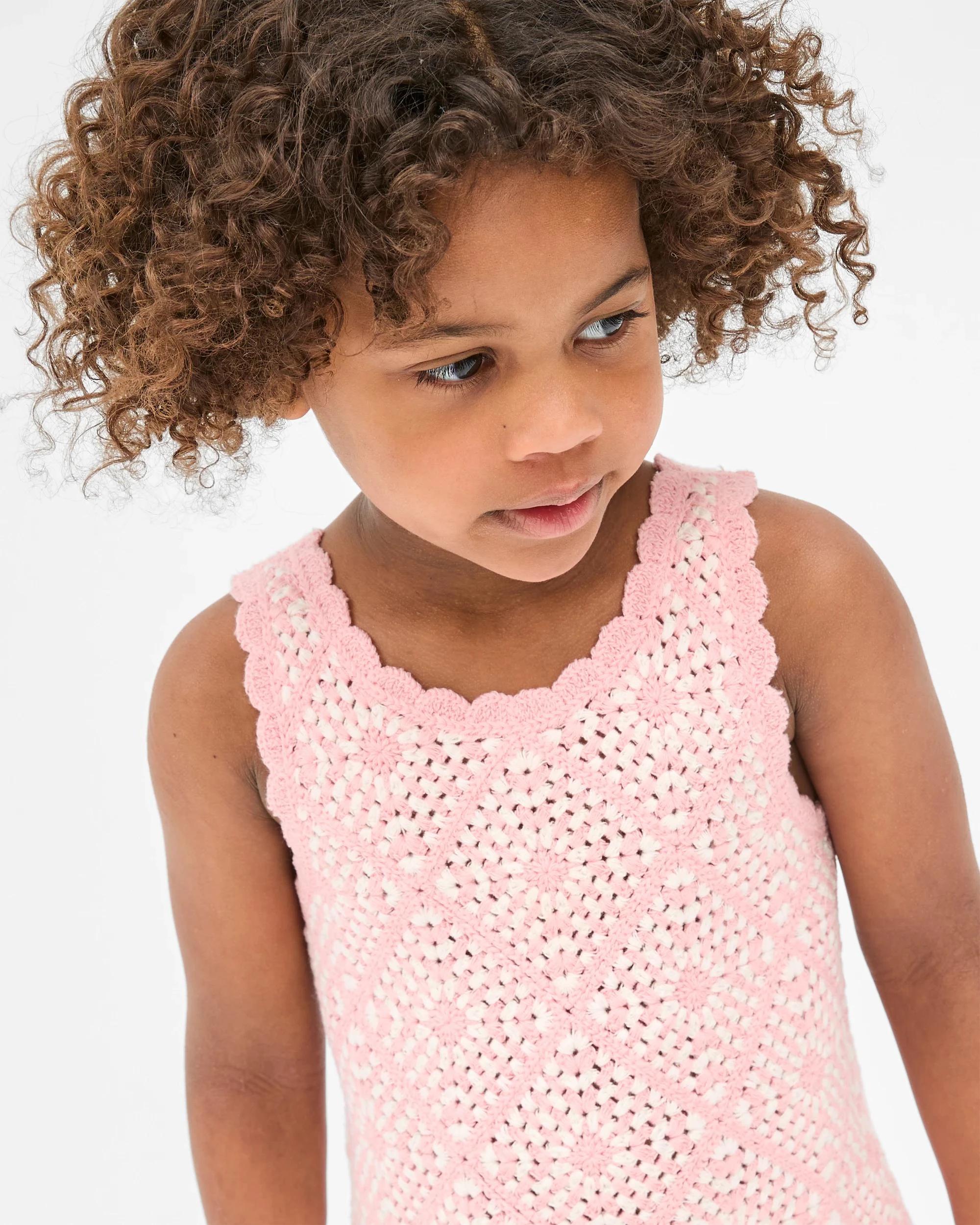 4 Target Australian Cotton Fashion Crochet Knit Dress PINK, 4 of 8