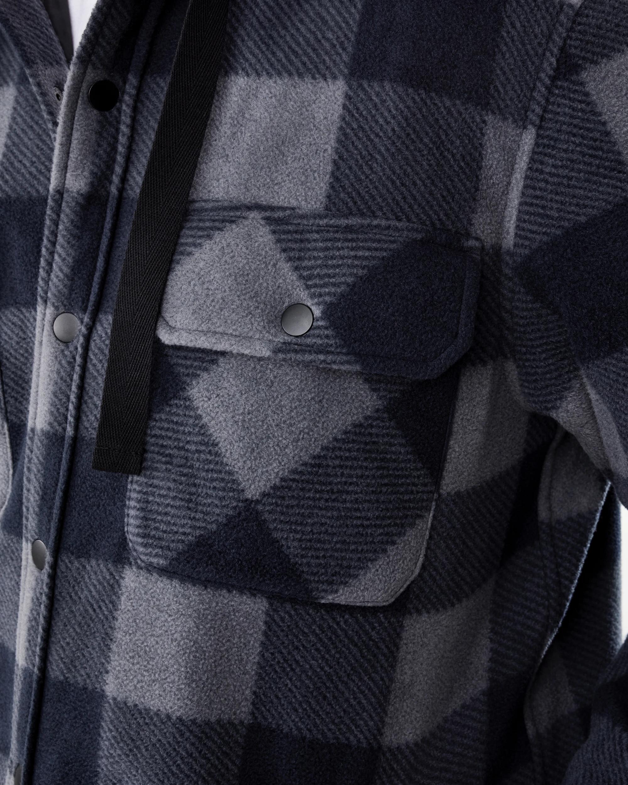 7 Workwear Padded Industrial Jacket Black Chk, 7 of 8