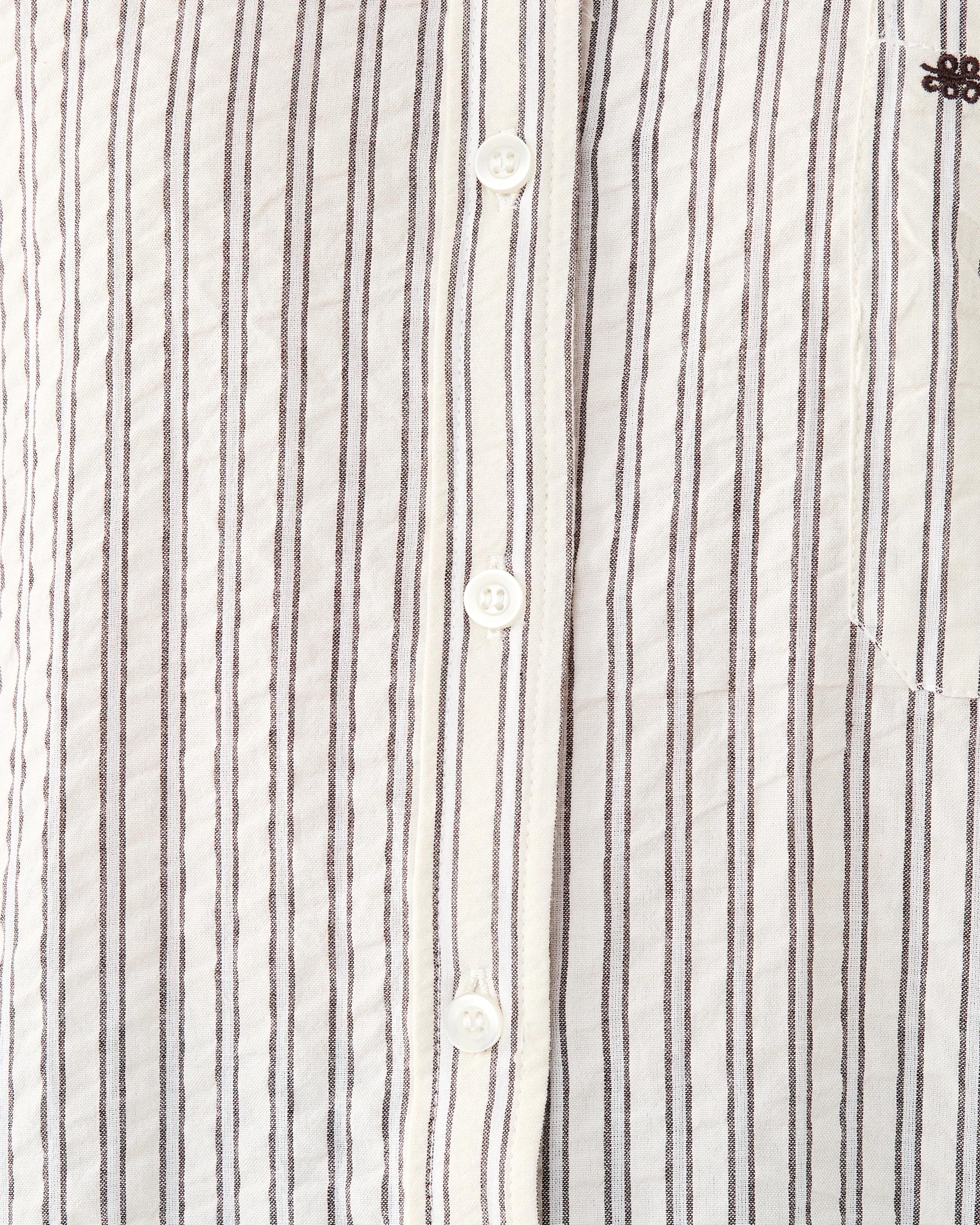 6 Long Sleeve Oversized Seersucker Shirt Dbl Strp, 6 of 9