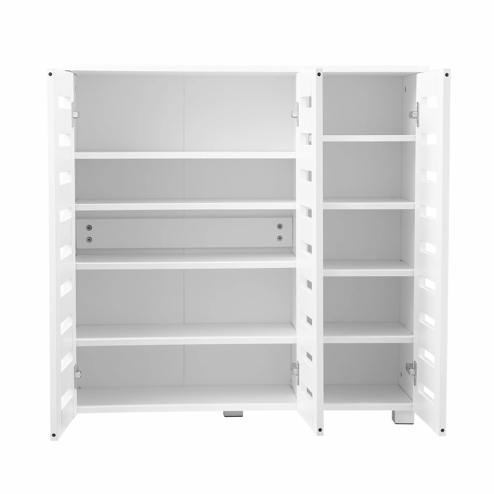 5 Ausway 4 Tier Wooden Shoe Storage Cabinet Rack Shelf Organiser for 30 Pairs, 5 of 7