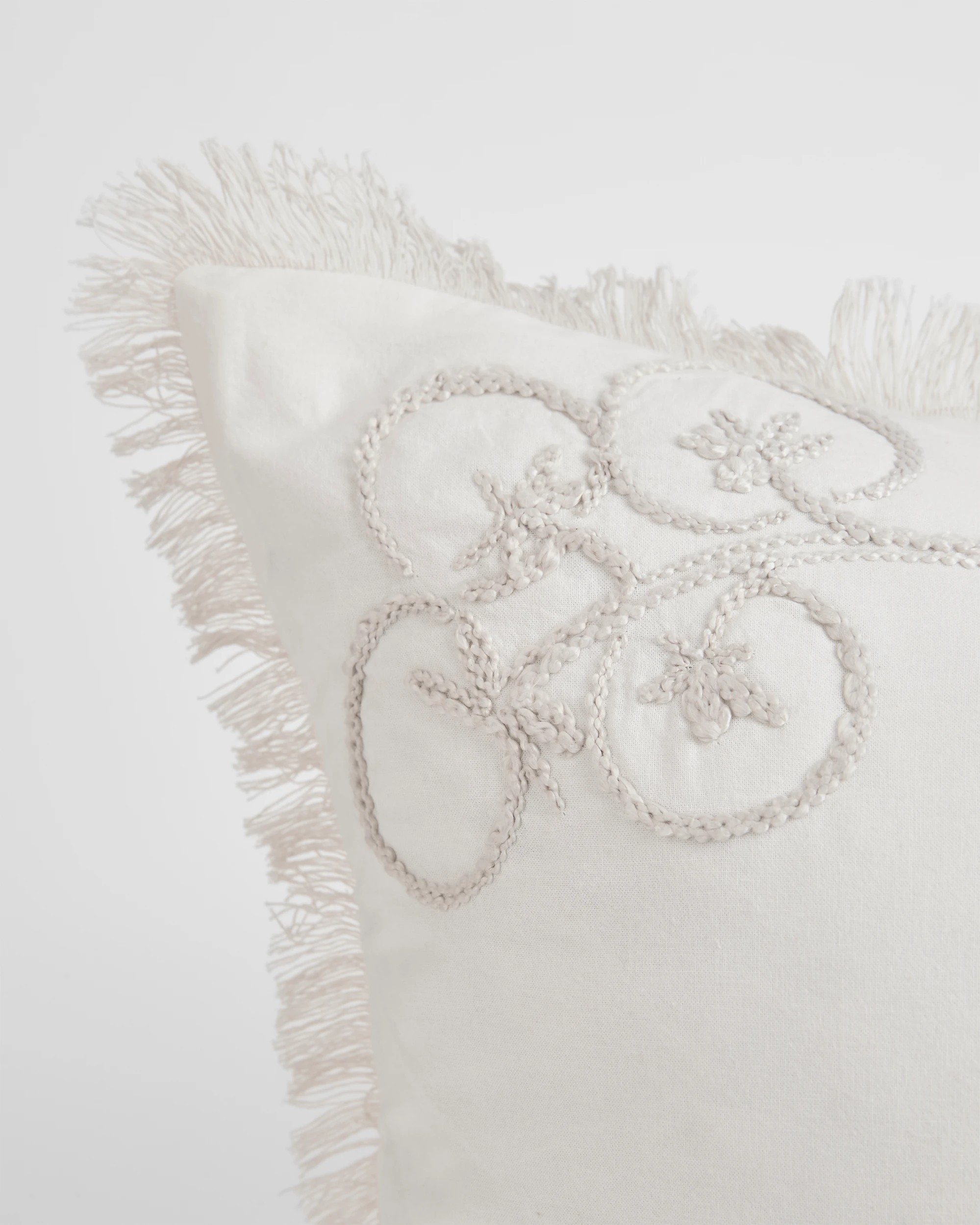 3 Target Lunar Embroidered Cotton European Pillowcase - One Size - White, 3 of 4