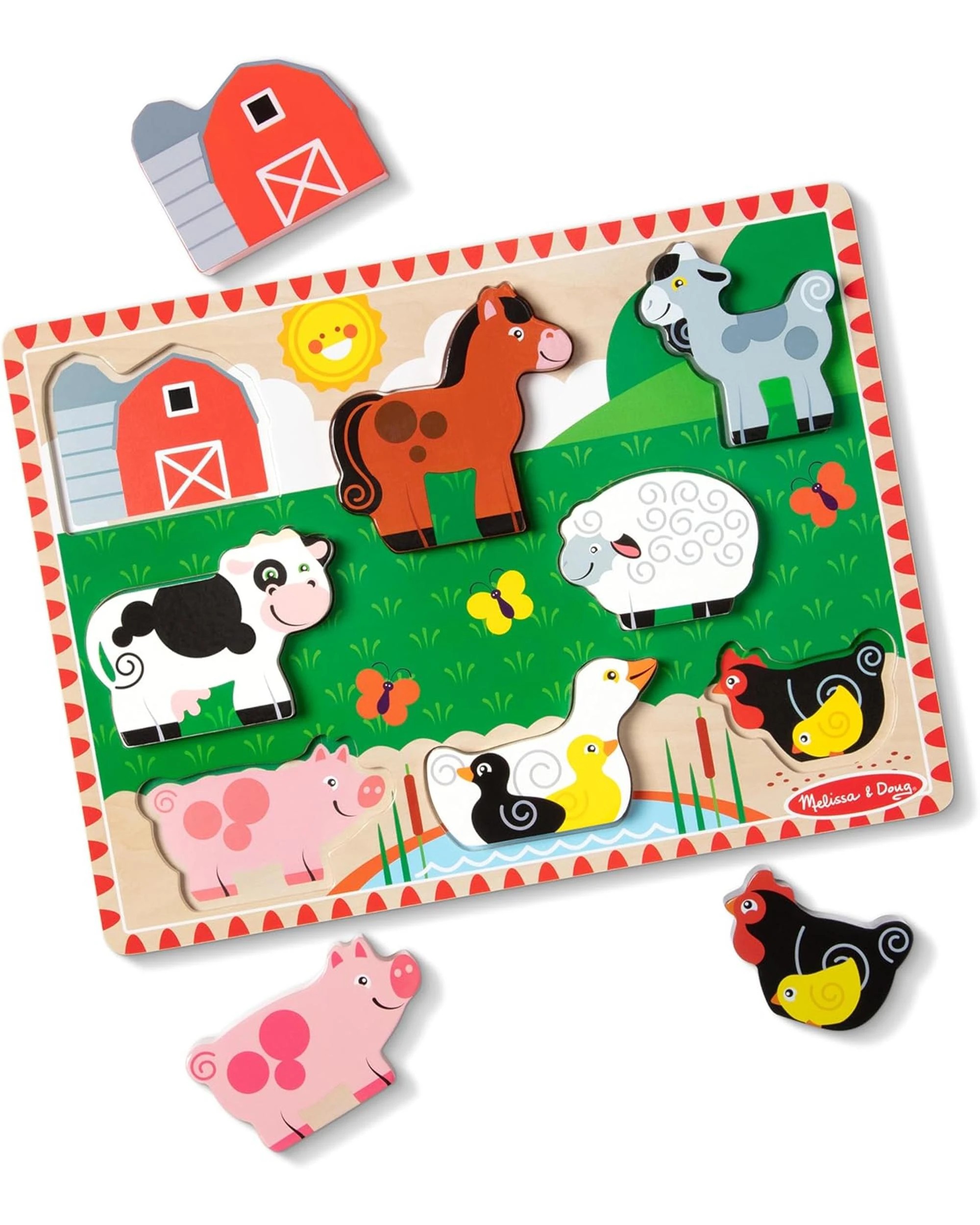 3 Melissa and Doug Farm 8 Piece Chunky Jigsaw Puzzle, 3 of 3